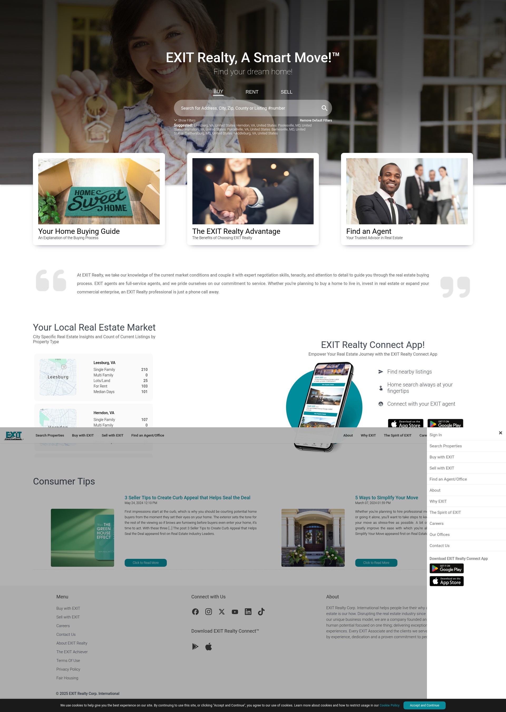 Screenshot of exitrealty.com