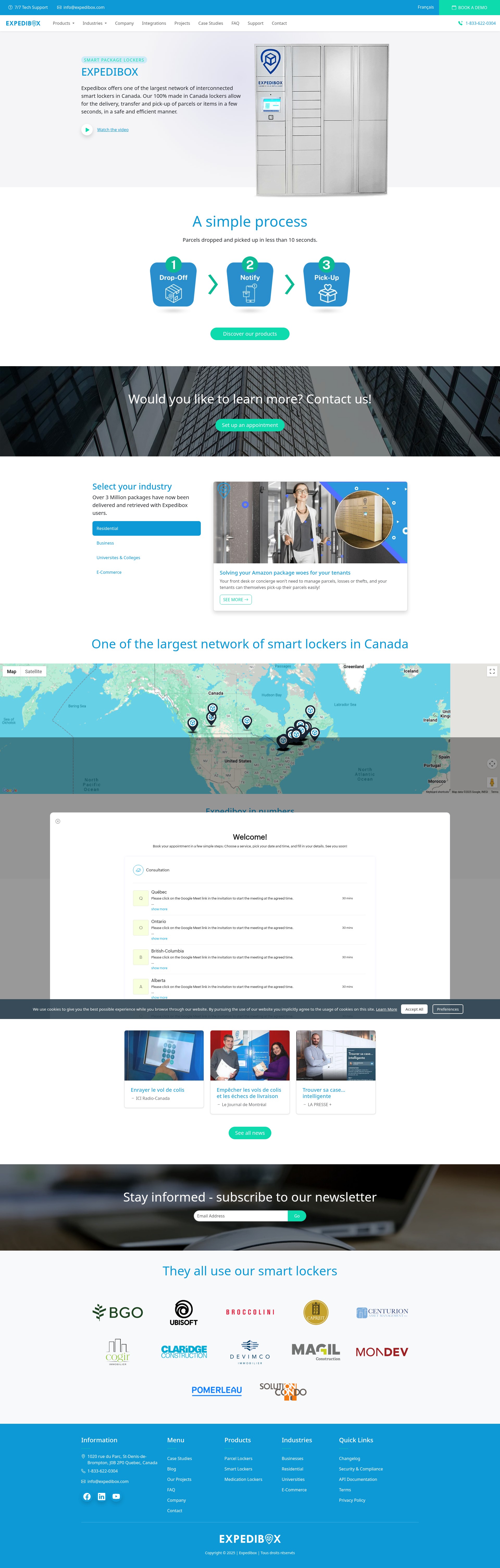 Screenshot of expedibox.com