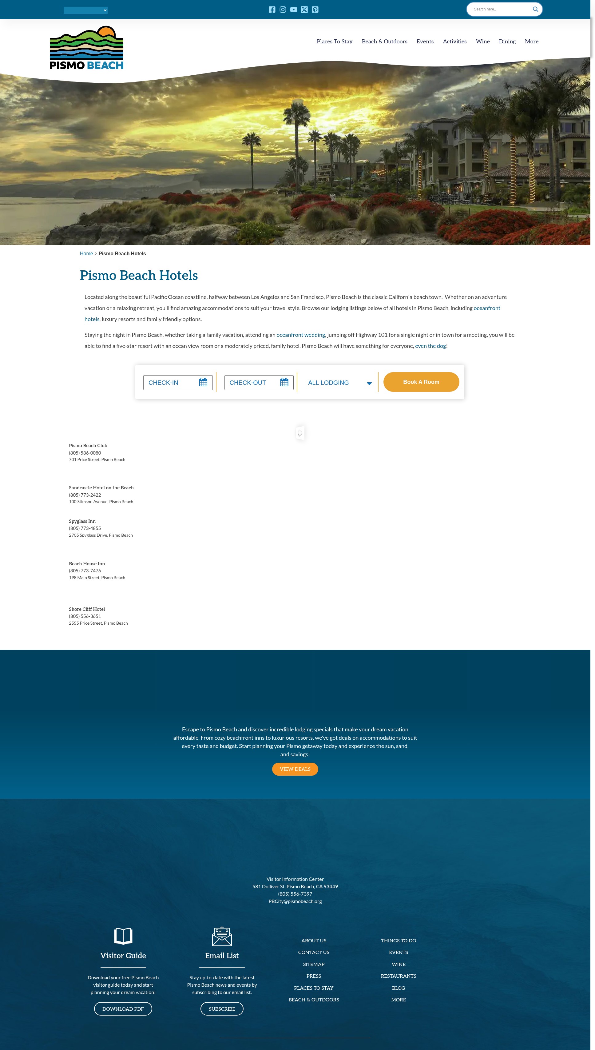 Screenshot of experiencepismobeach.com
