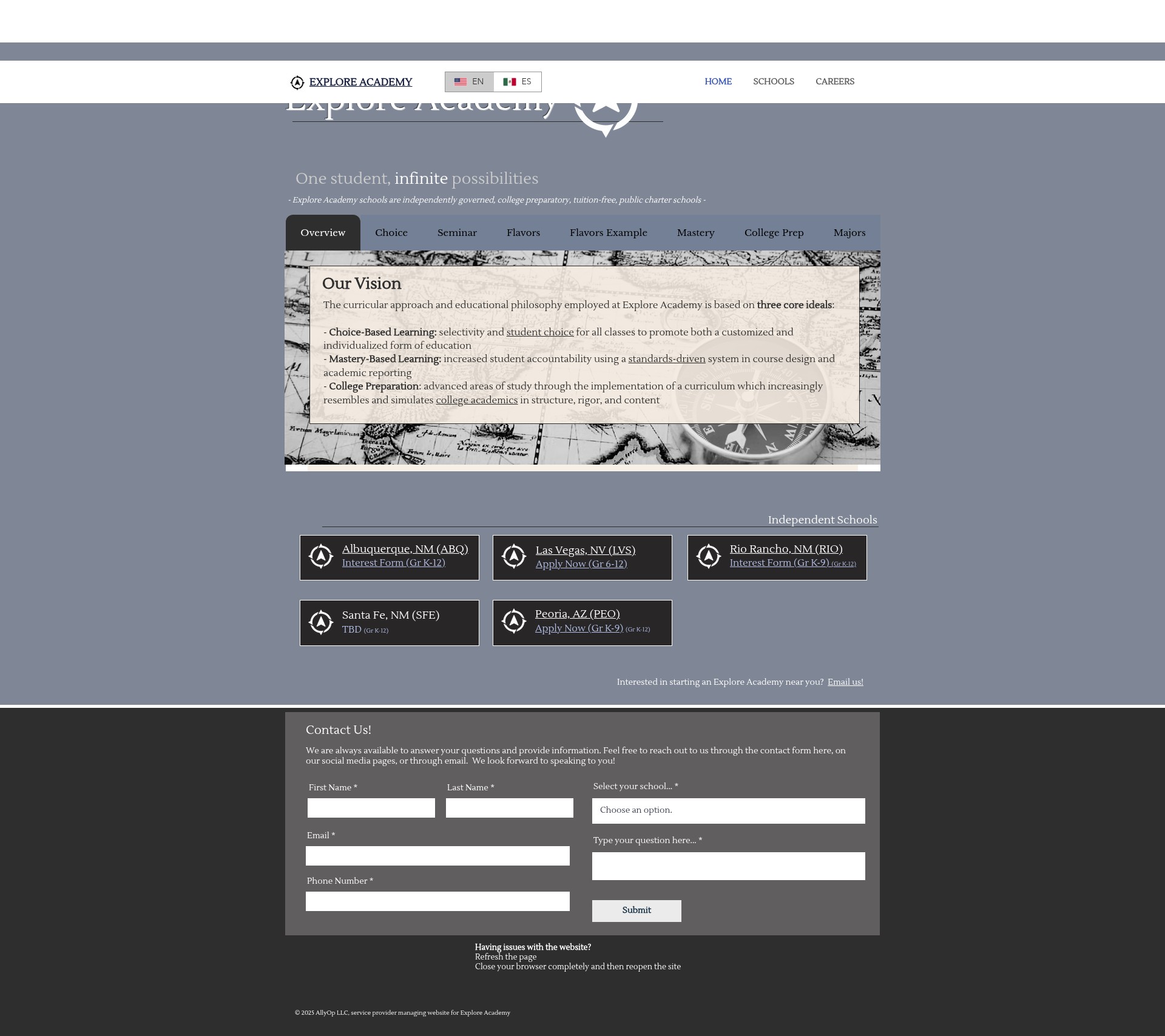 Screenshot of explore.academy