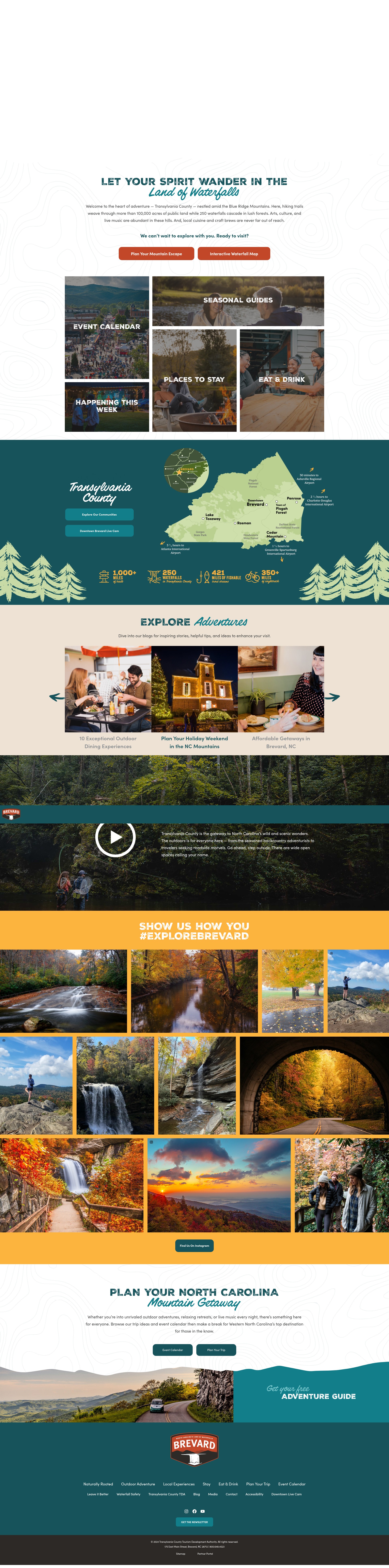 Screenshot of explorebrevard.com