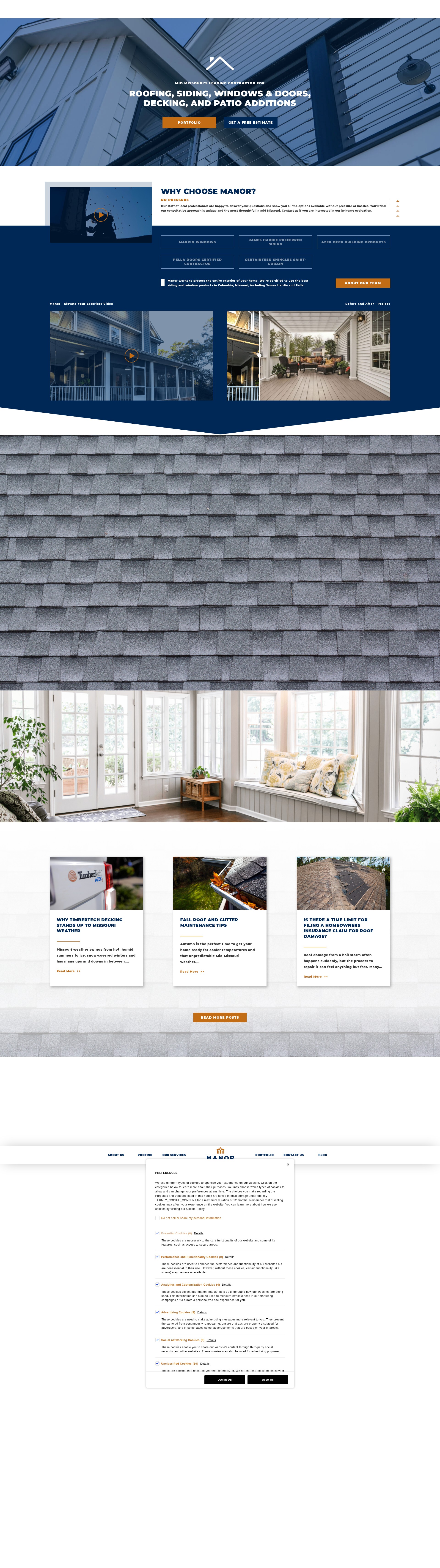 Screenshot of exploremanor.com
