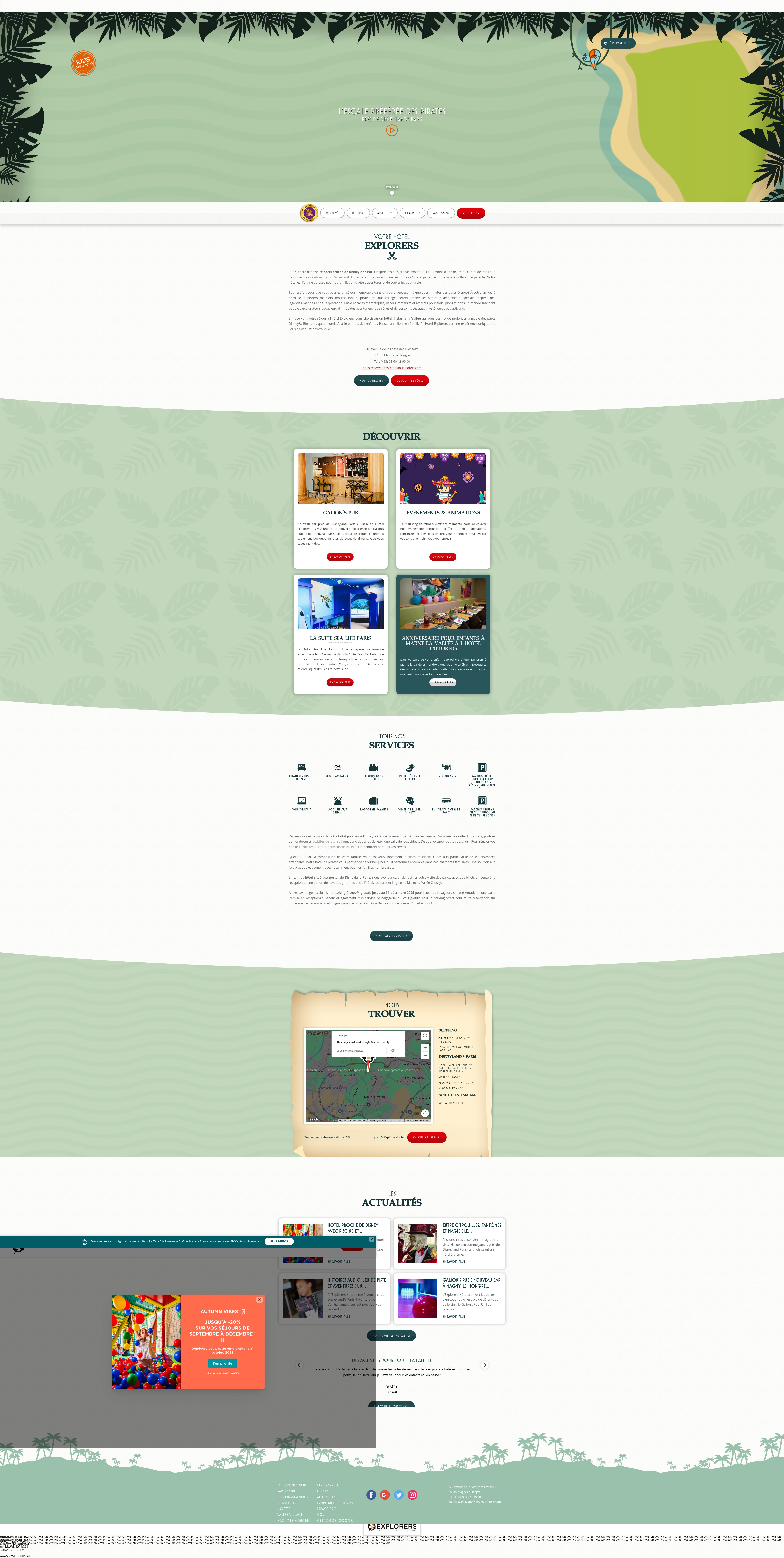 Screenshot of explorershotels.com