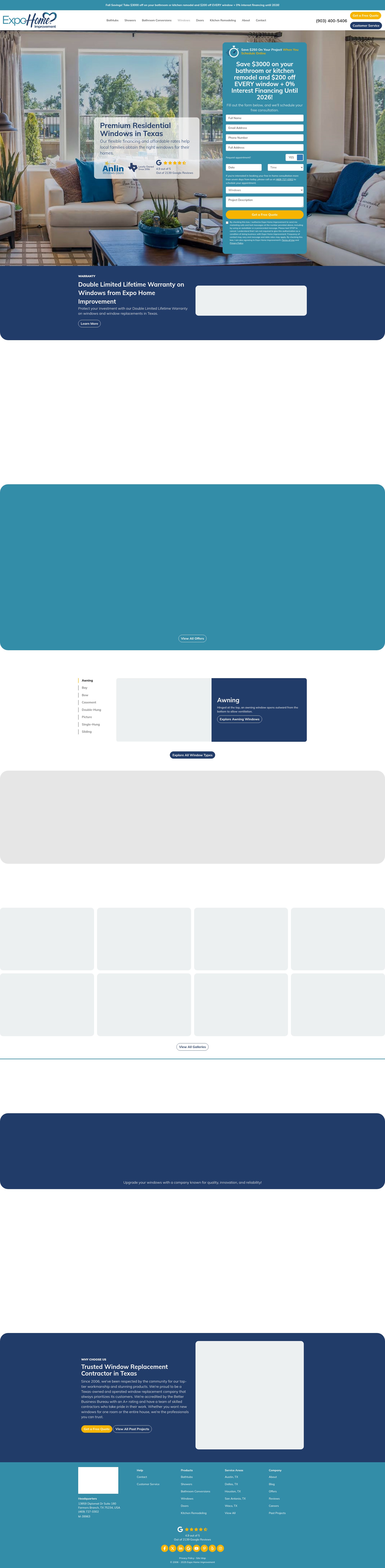 Screenshot of expohomeimprovement.com