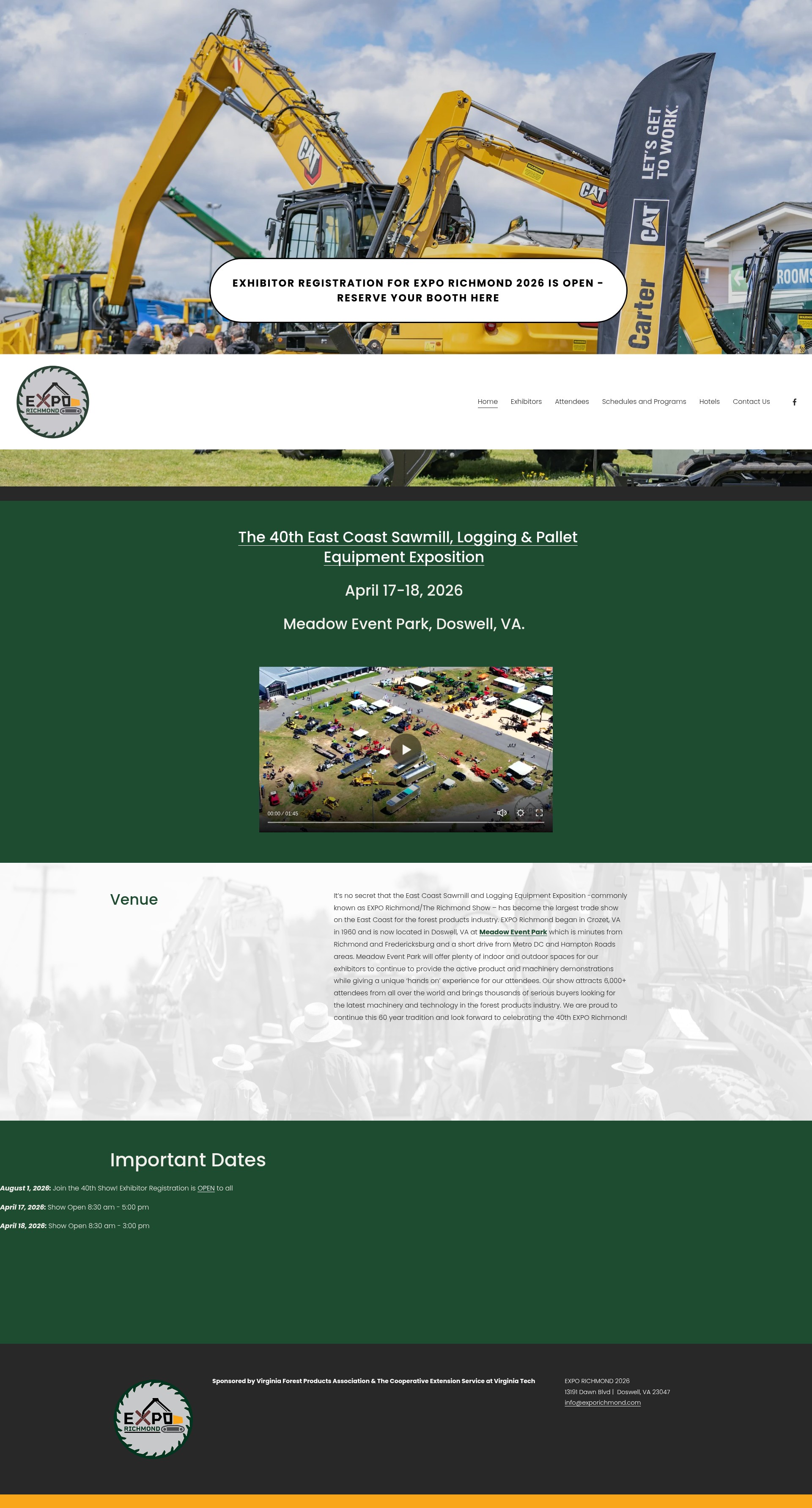 Screenshot of exporichmond.com