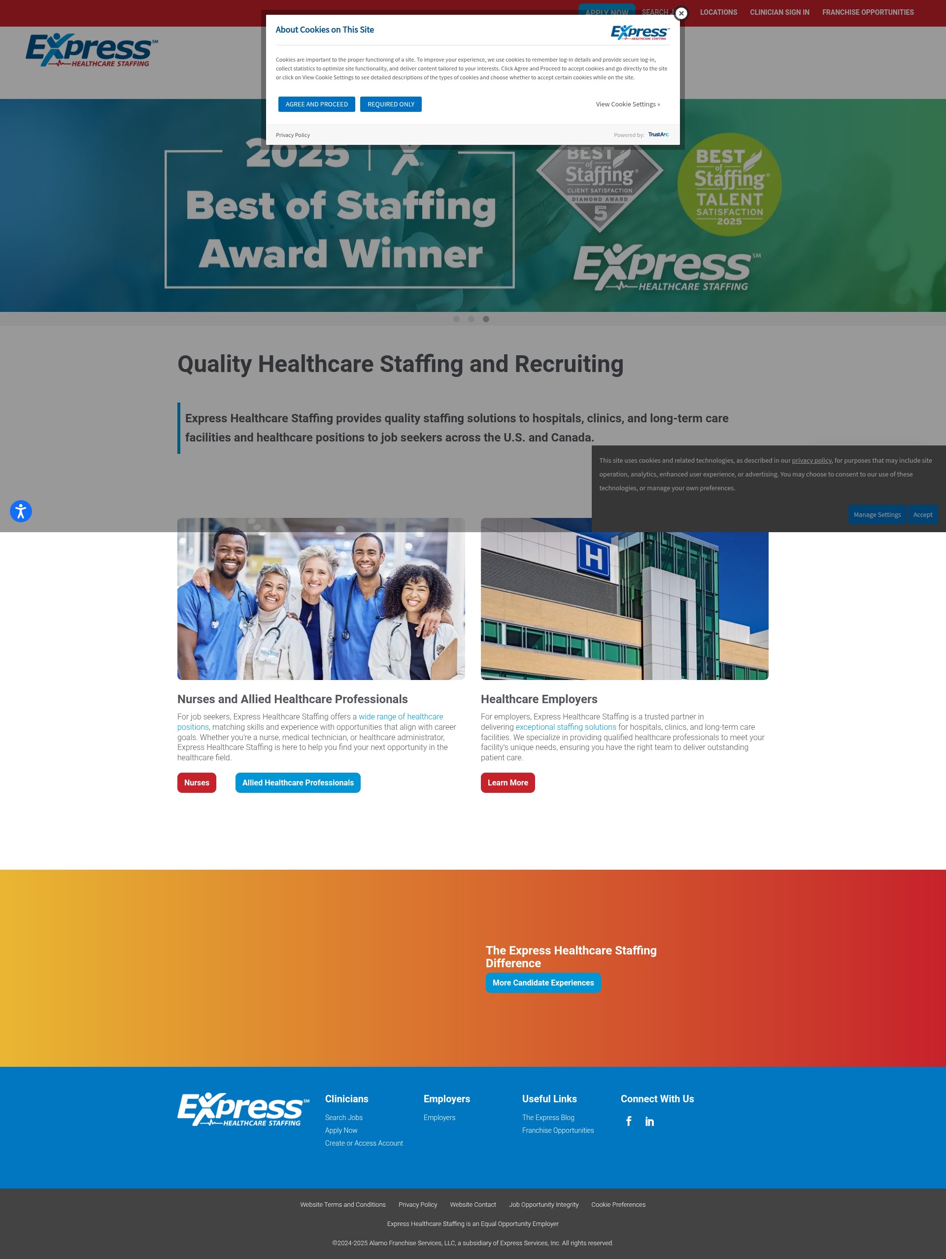 Screenshot of expresshealthcare.com