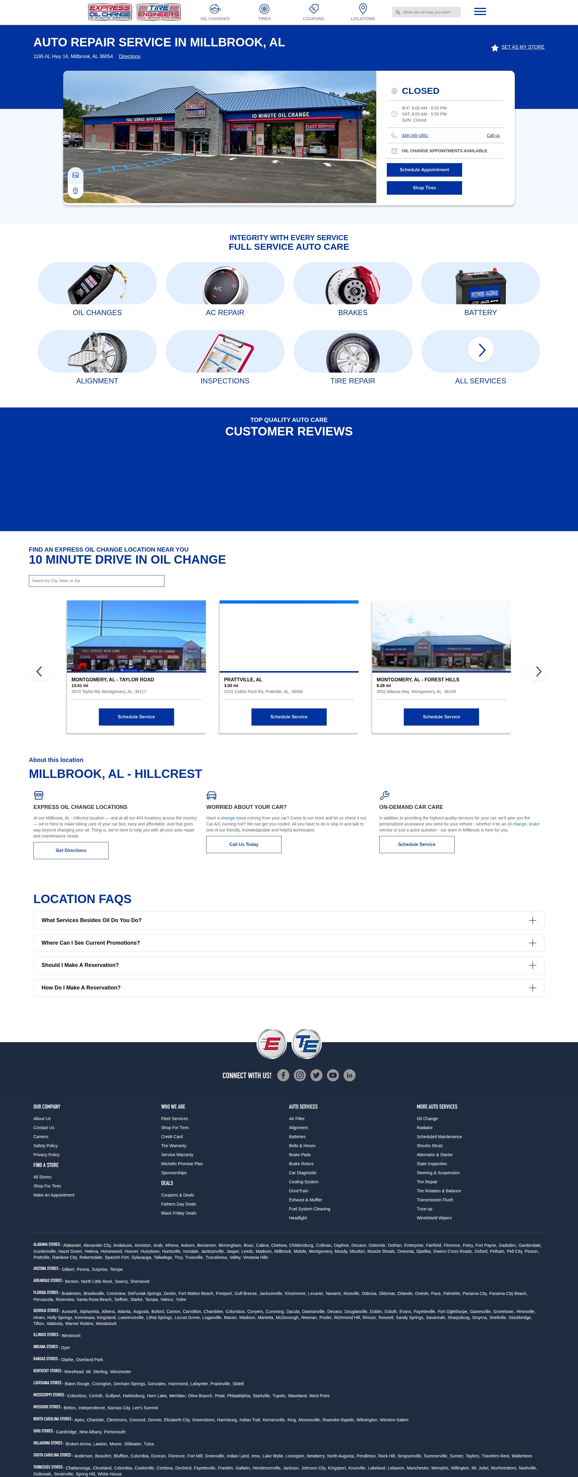 Screenshot of expressoil.com