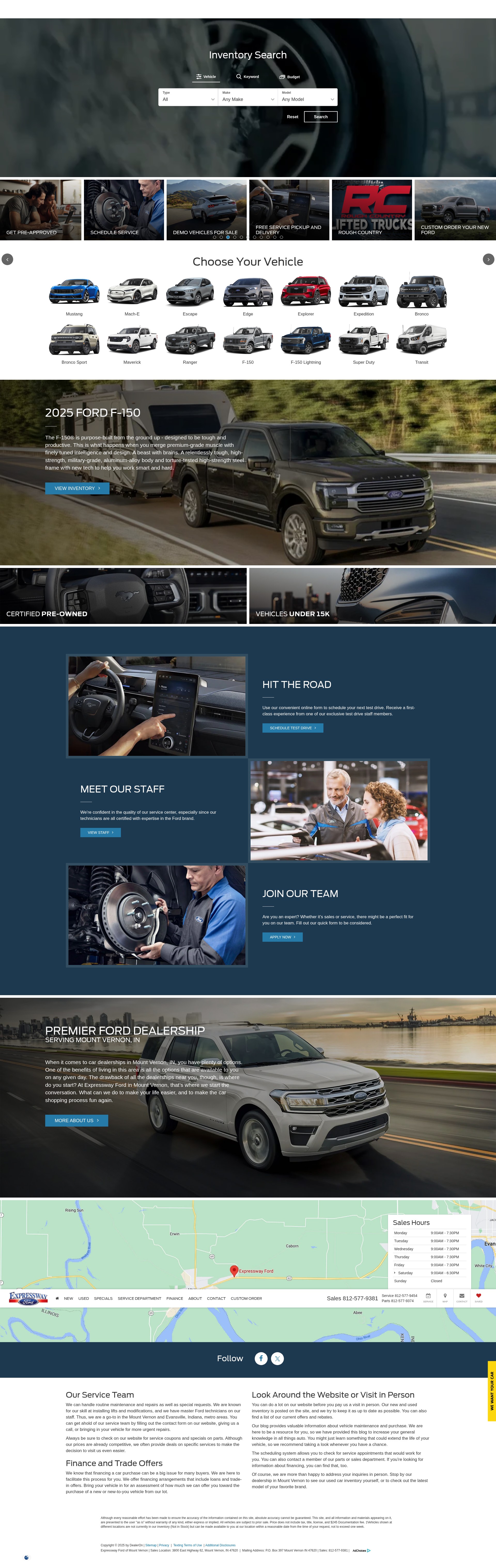 Screenshot of expresswayfordmountvernon.com