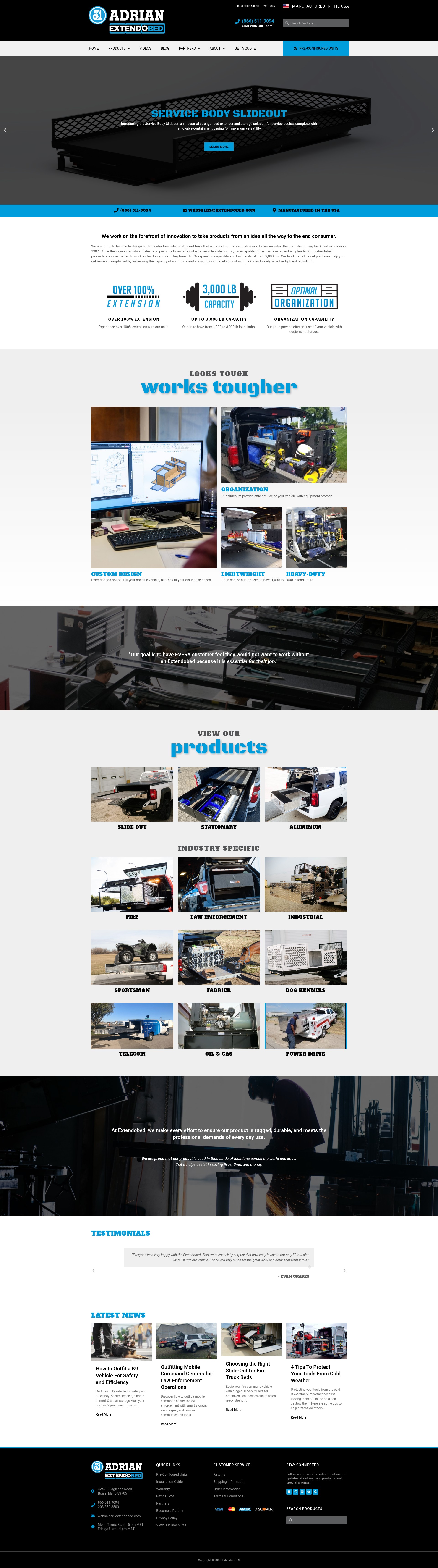 Screenshot of extendobed.com