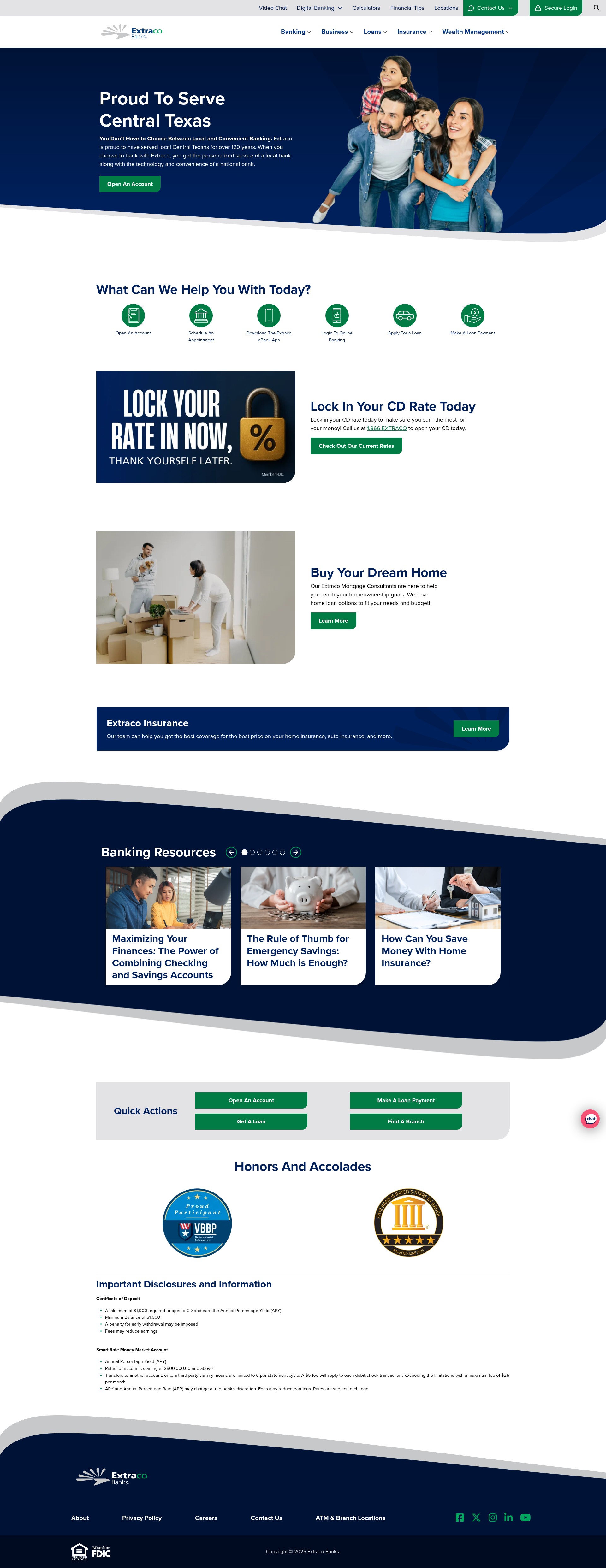 Screenshot of extracobanks.com