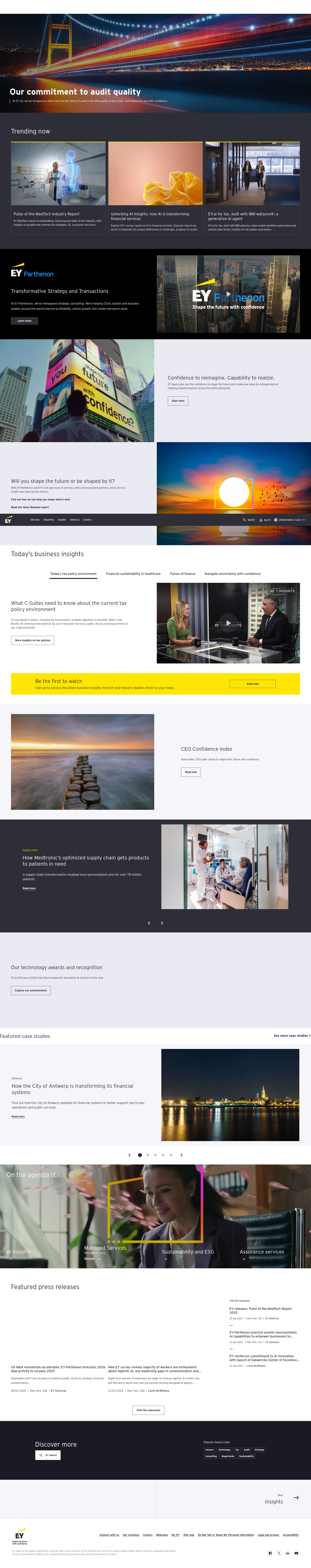Screenshot of ey.com