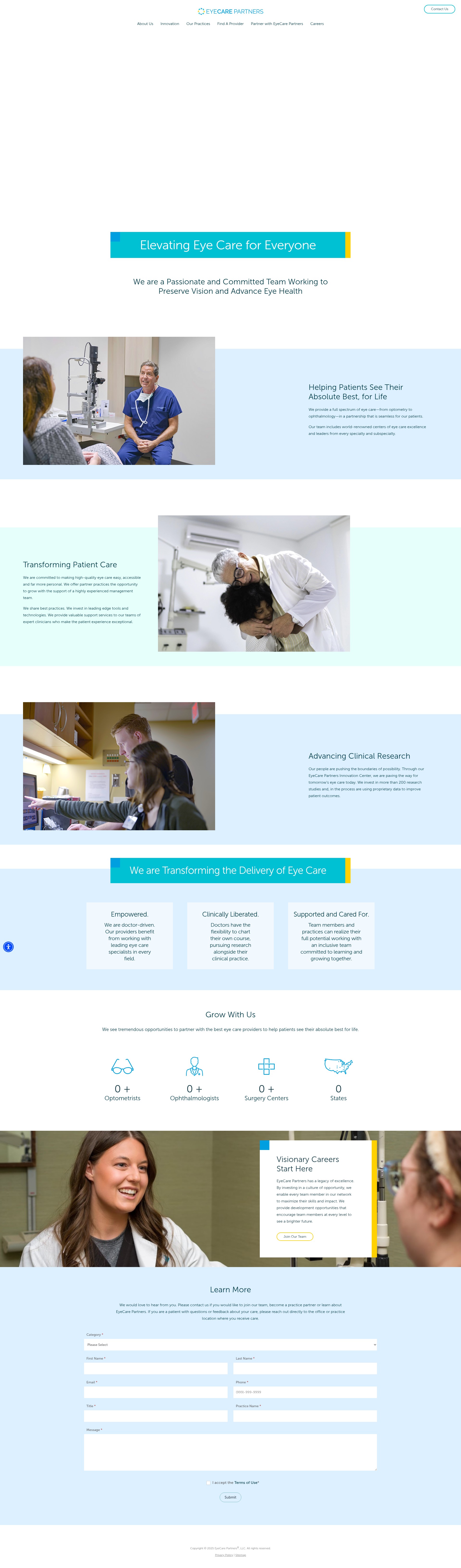 Screenshot of eyecare-partners.com