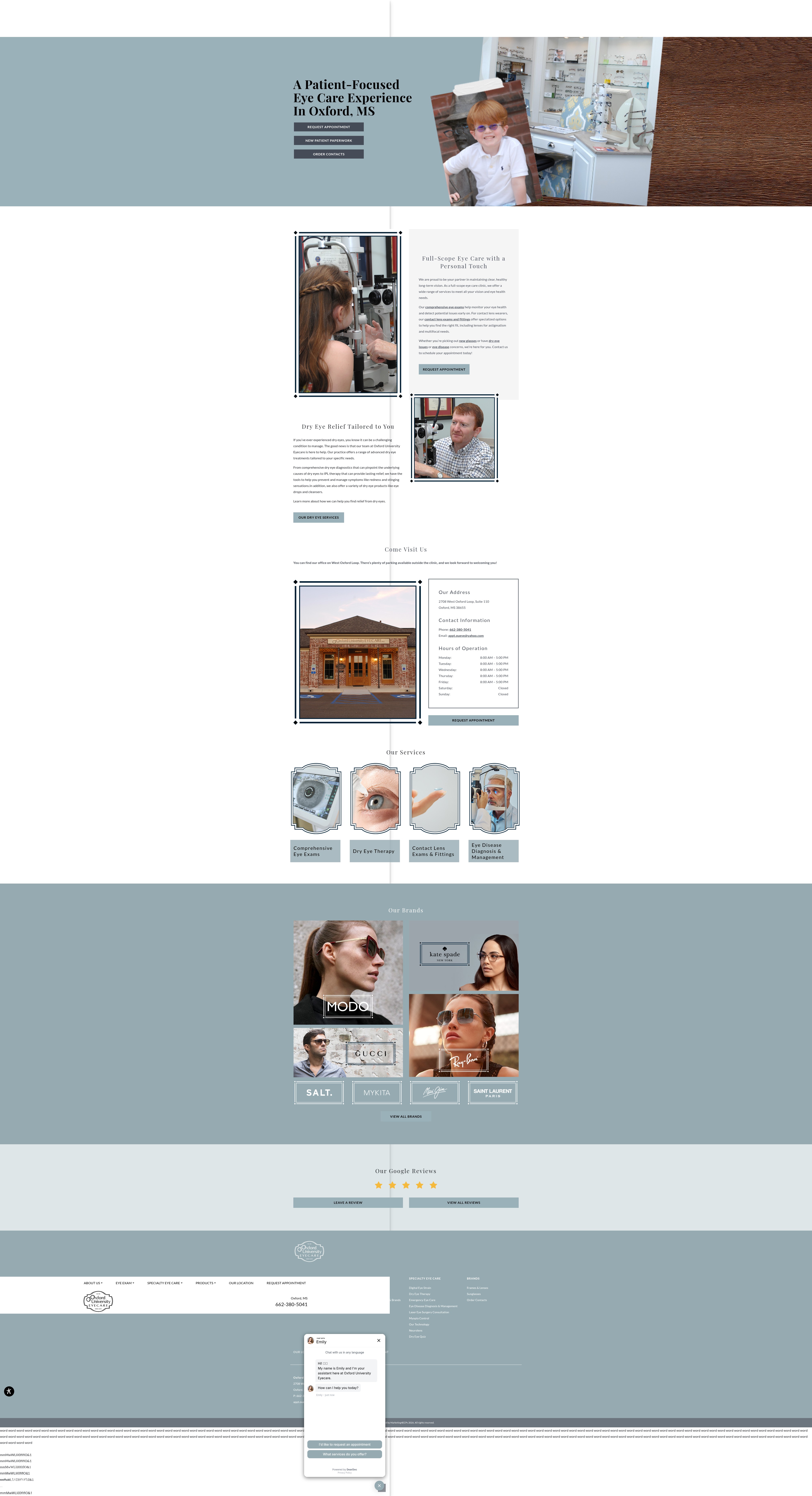 Screenshot of eyecareoxford.com
