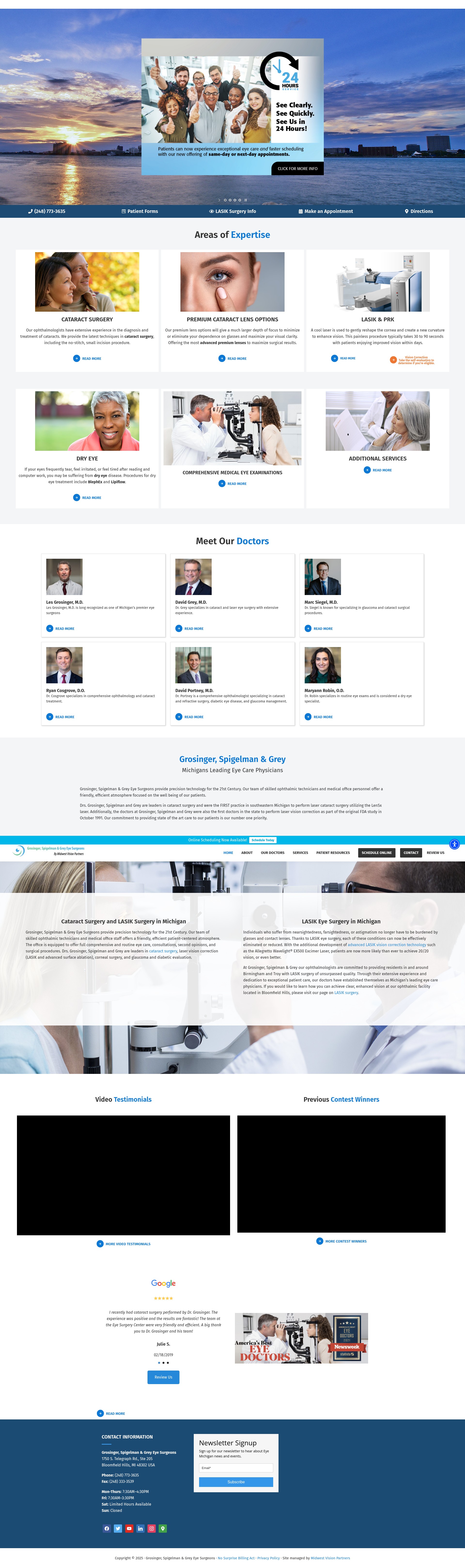 Screenshot of eyemichigan.com