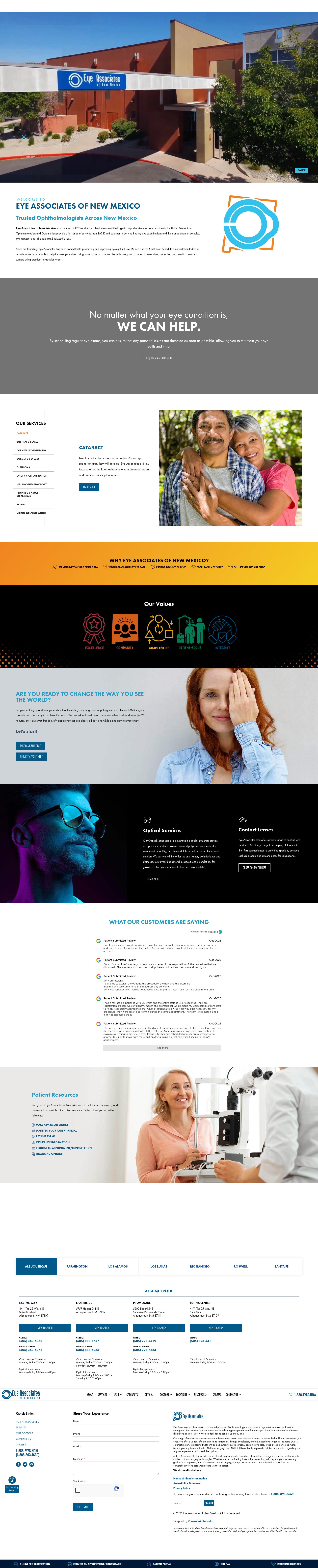 Screenshot of eyenm.com