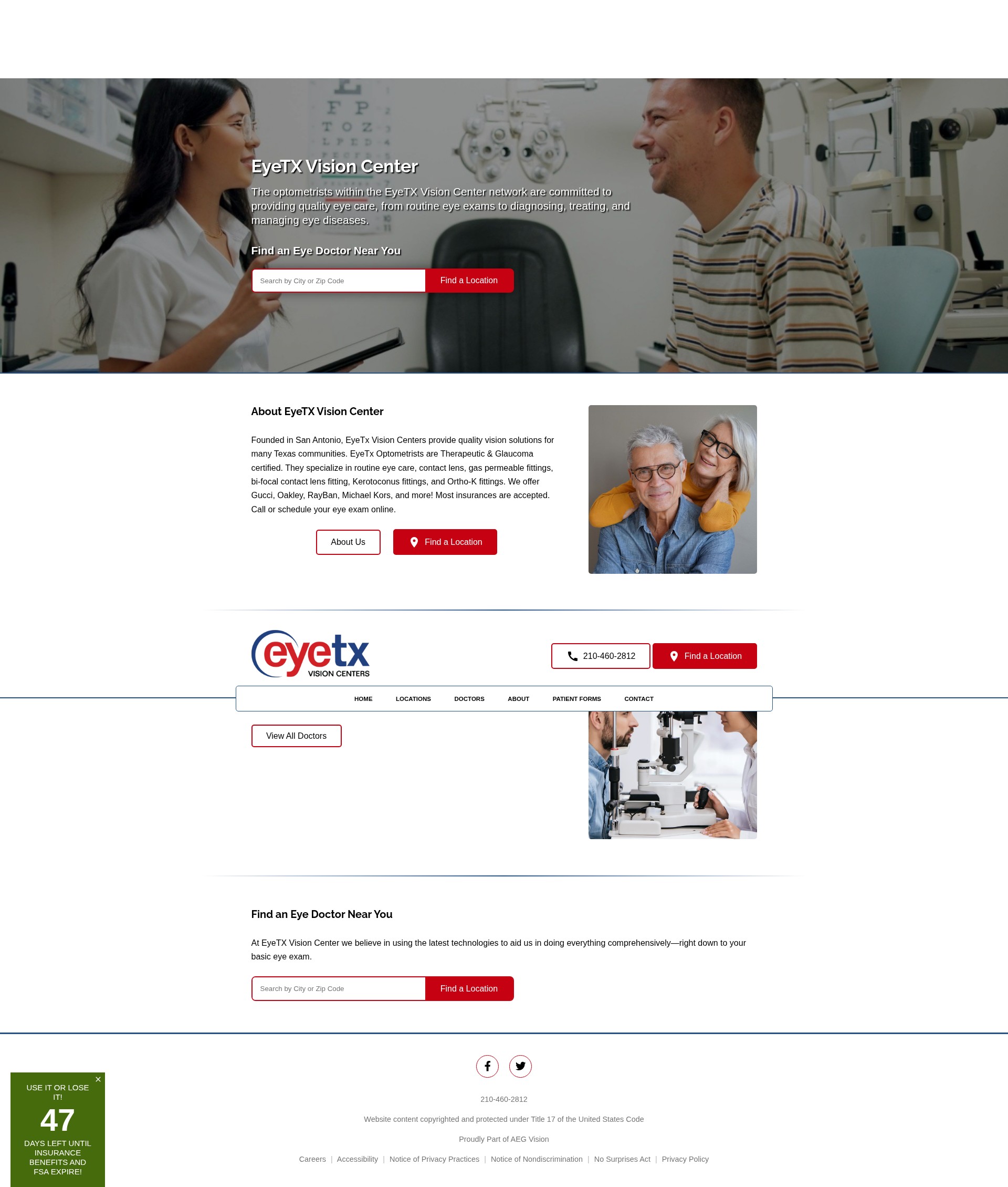 Screenshot of eyetx.com