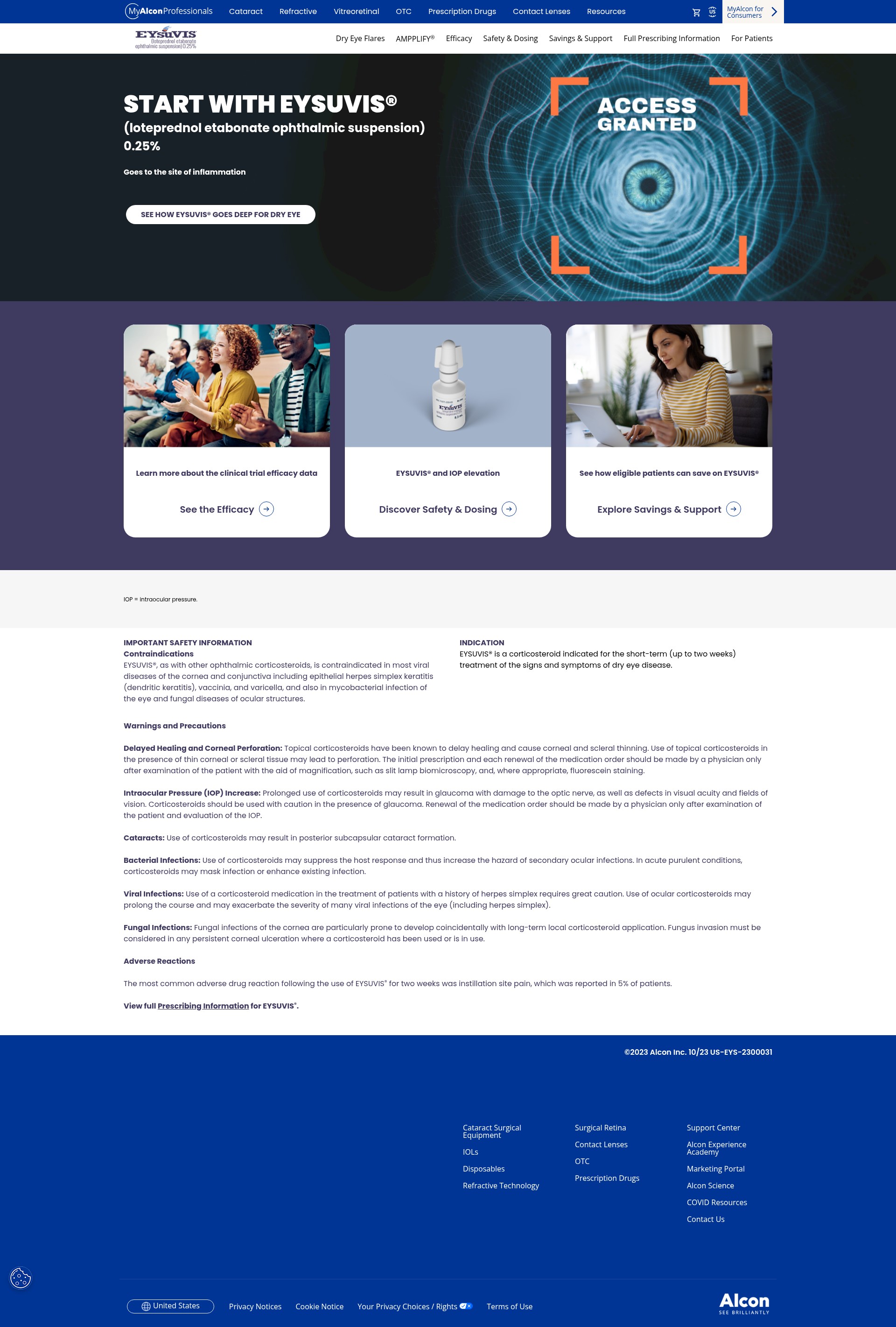 Screenshot of eysuvis-ecp.com