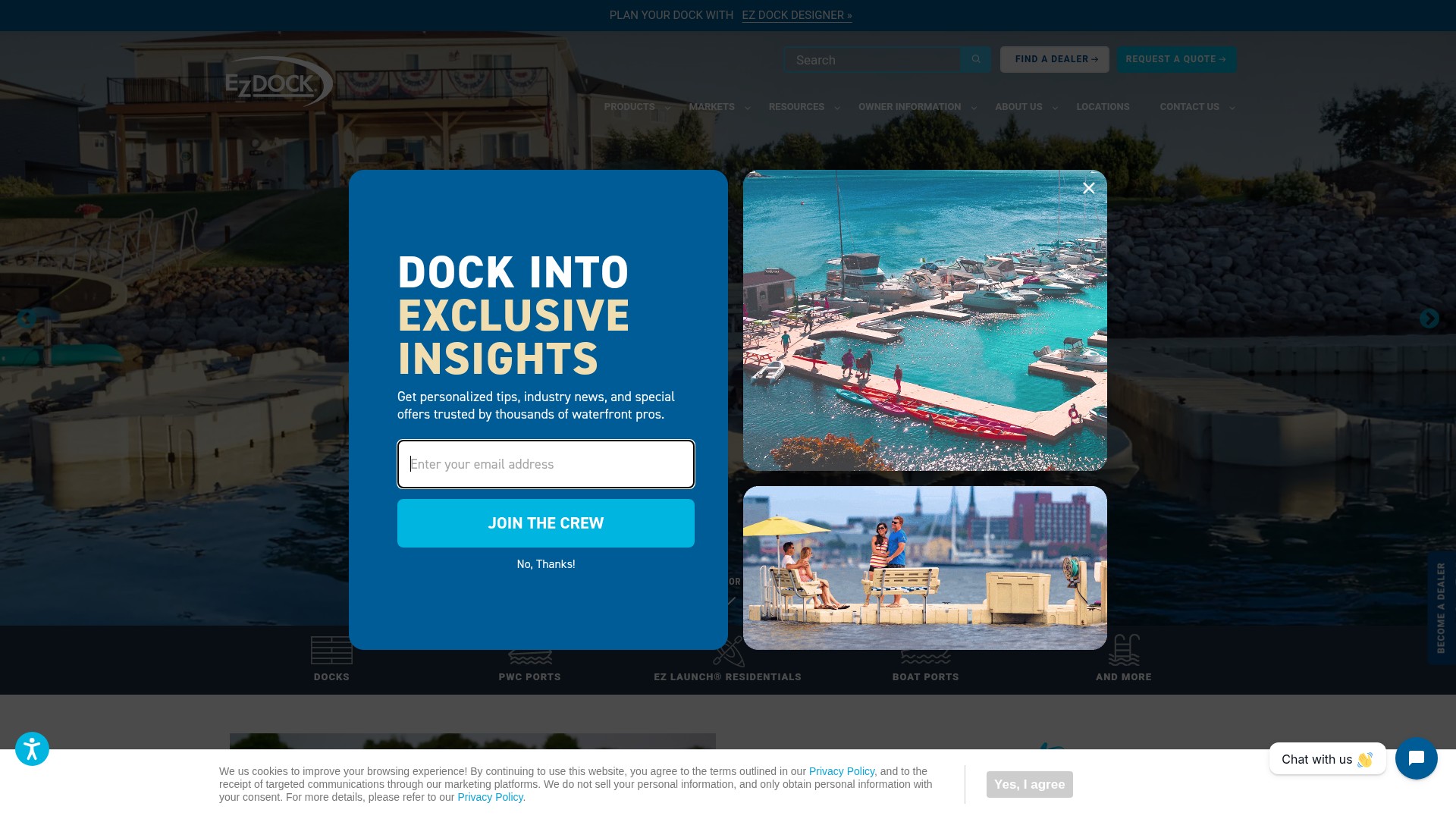 Screenshot of ez-dock.com
