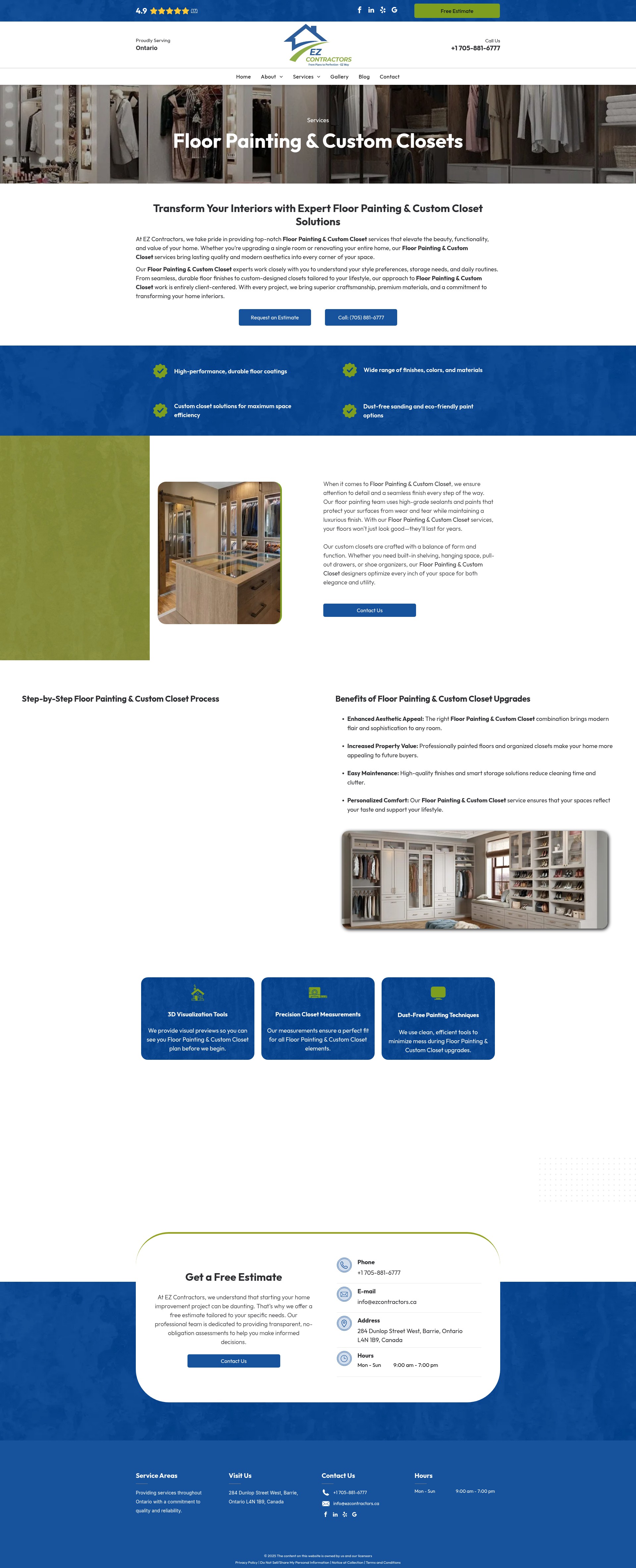 Screenshot of ezcontractors.ca