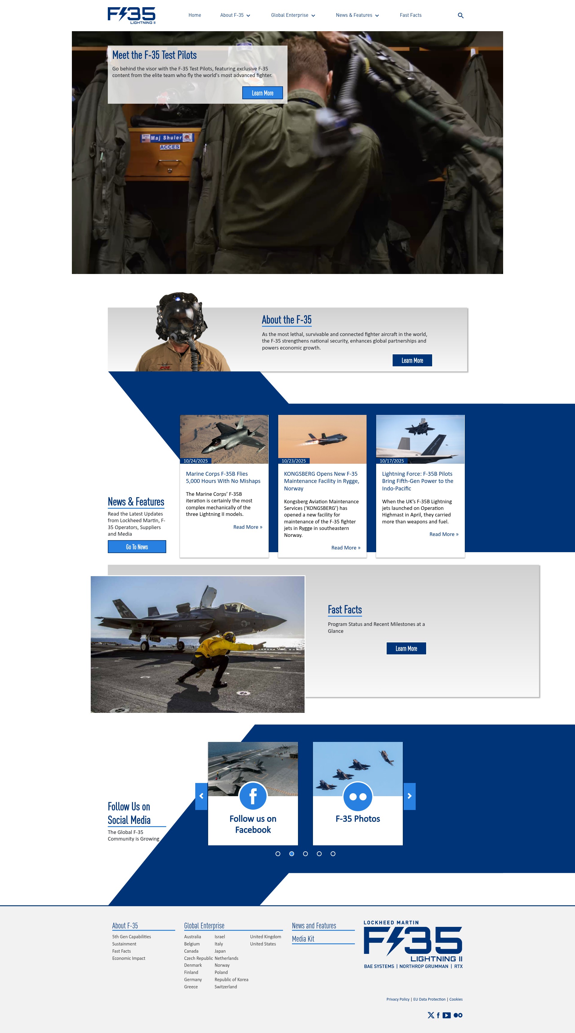 Screenshot of f35.com