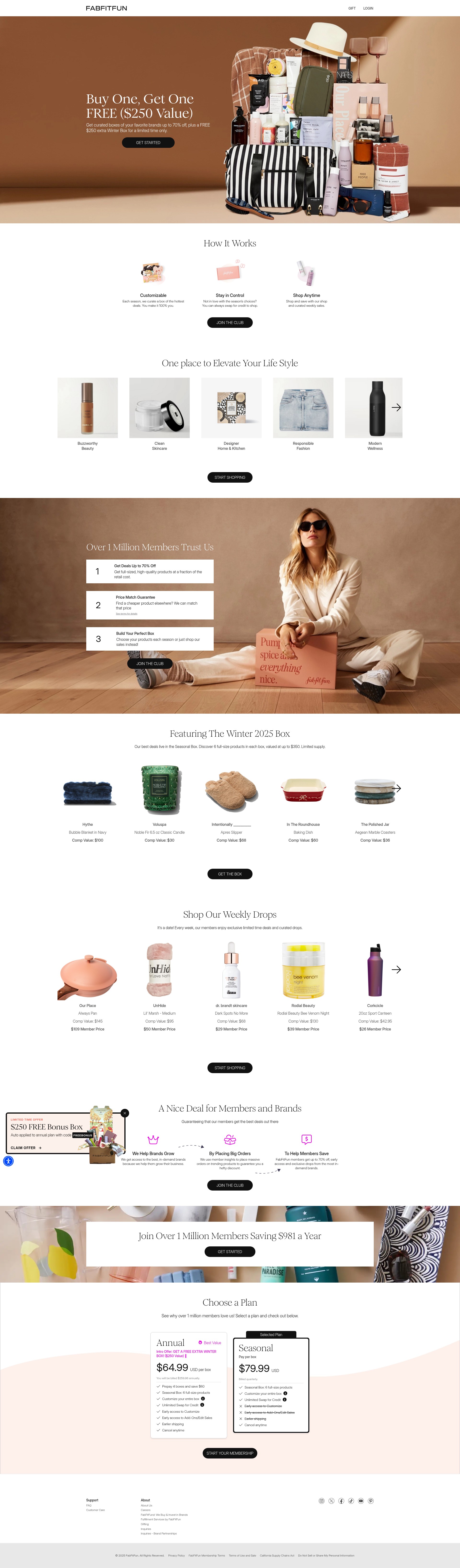 Screenshot of fabfitfun.com