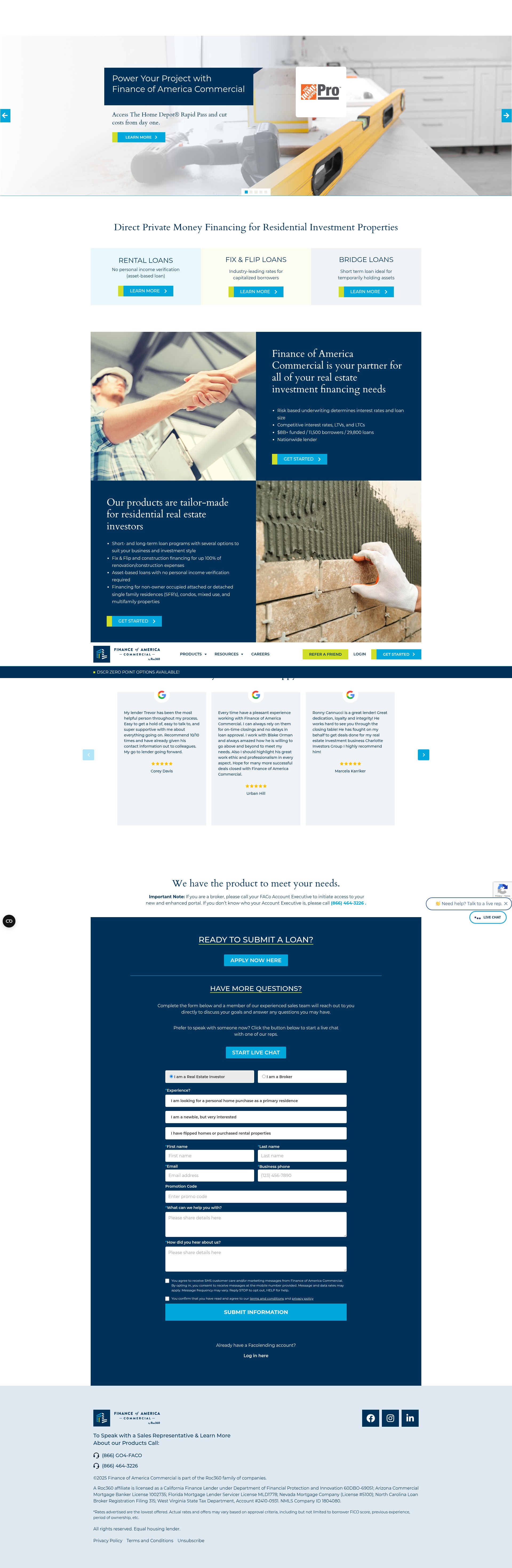 Screenshot of facolending.com