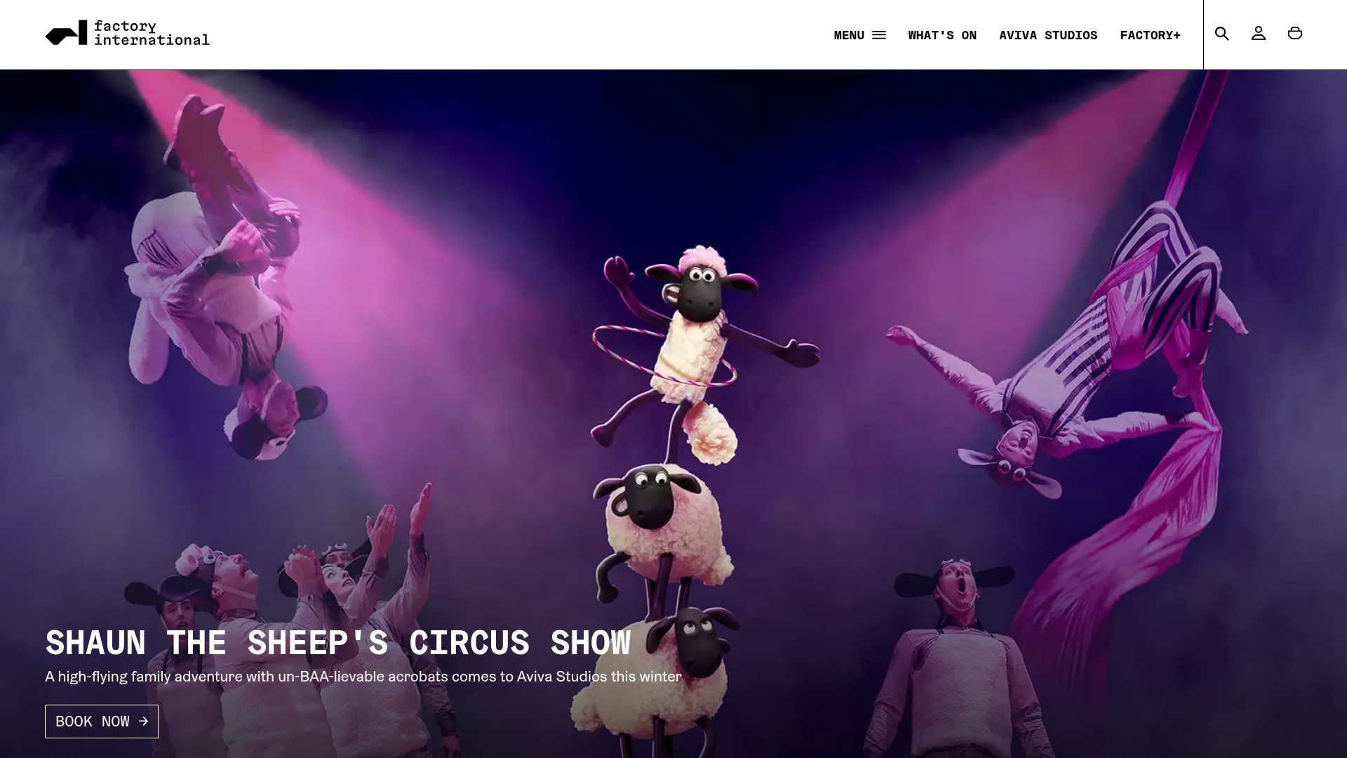 Screenshot of factoryinternational.org