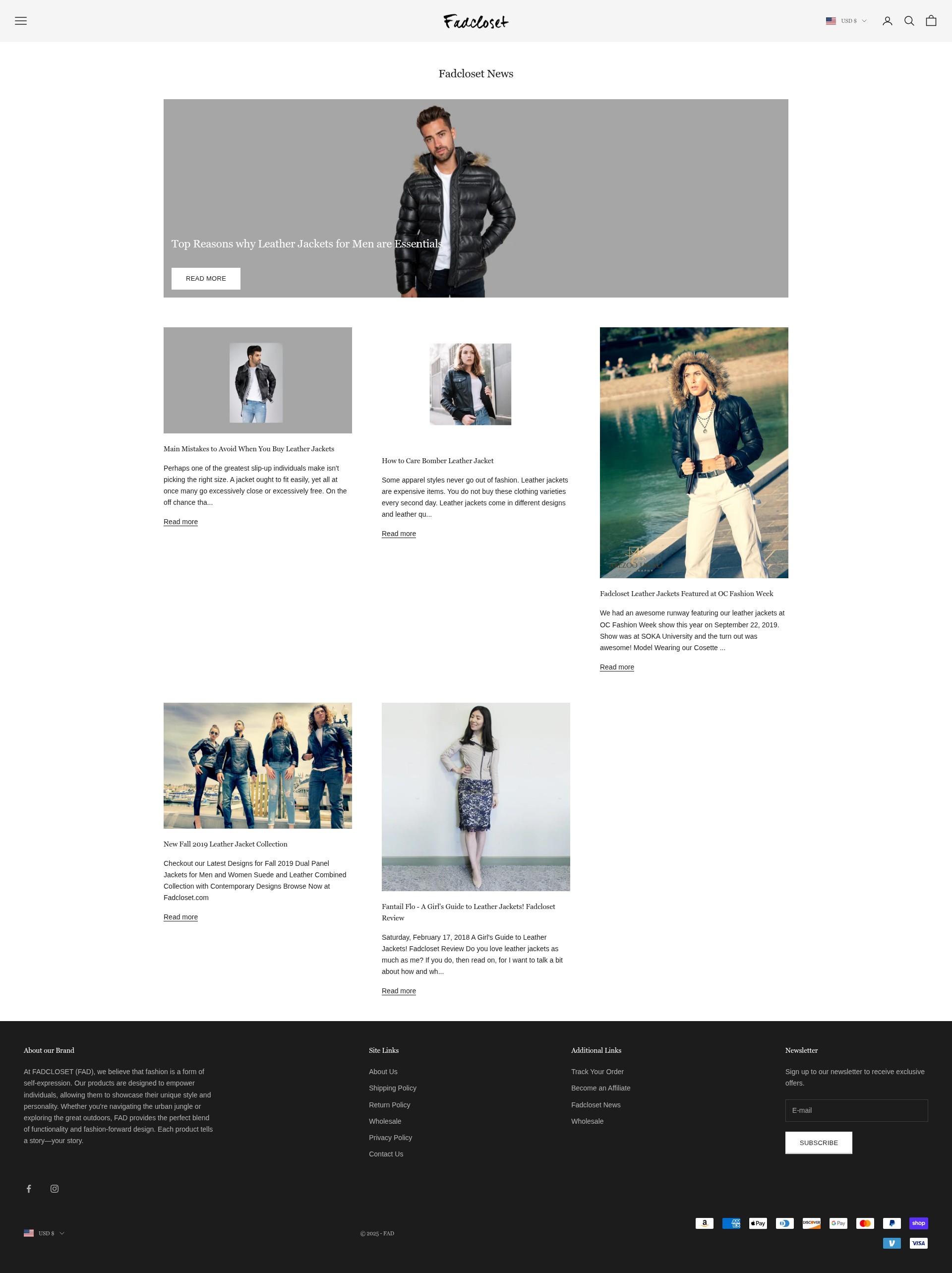 Screenshot of fadcloset.com
