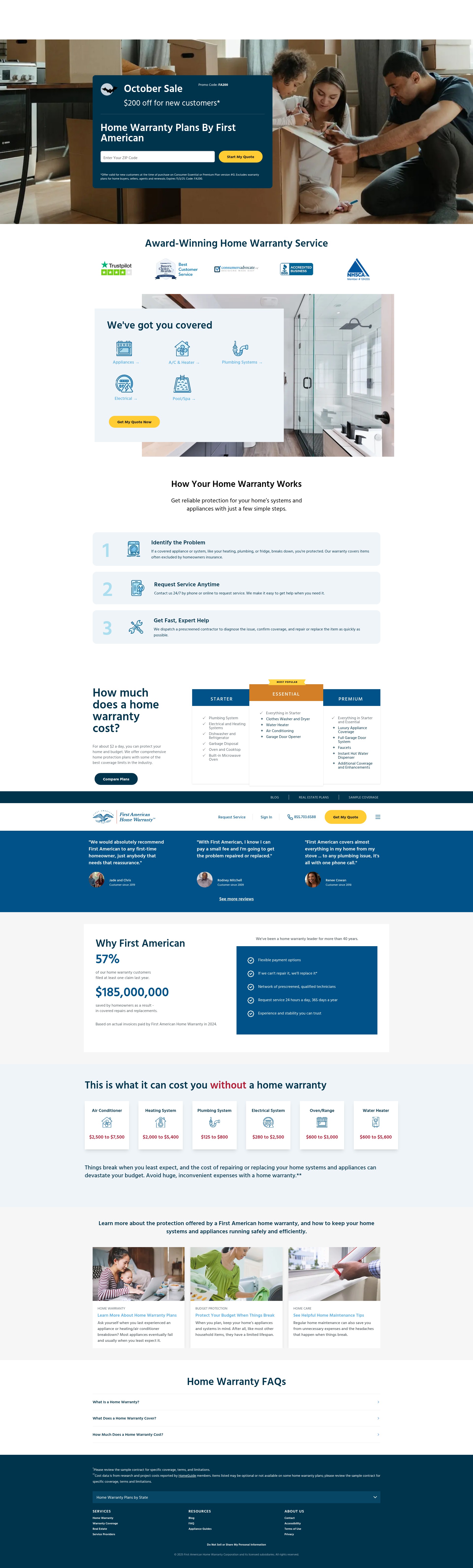 Screenshot of fahw.com