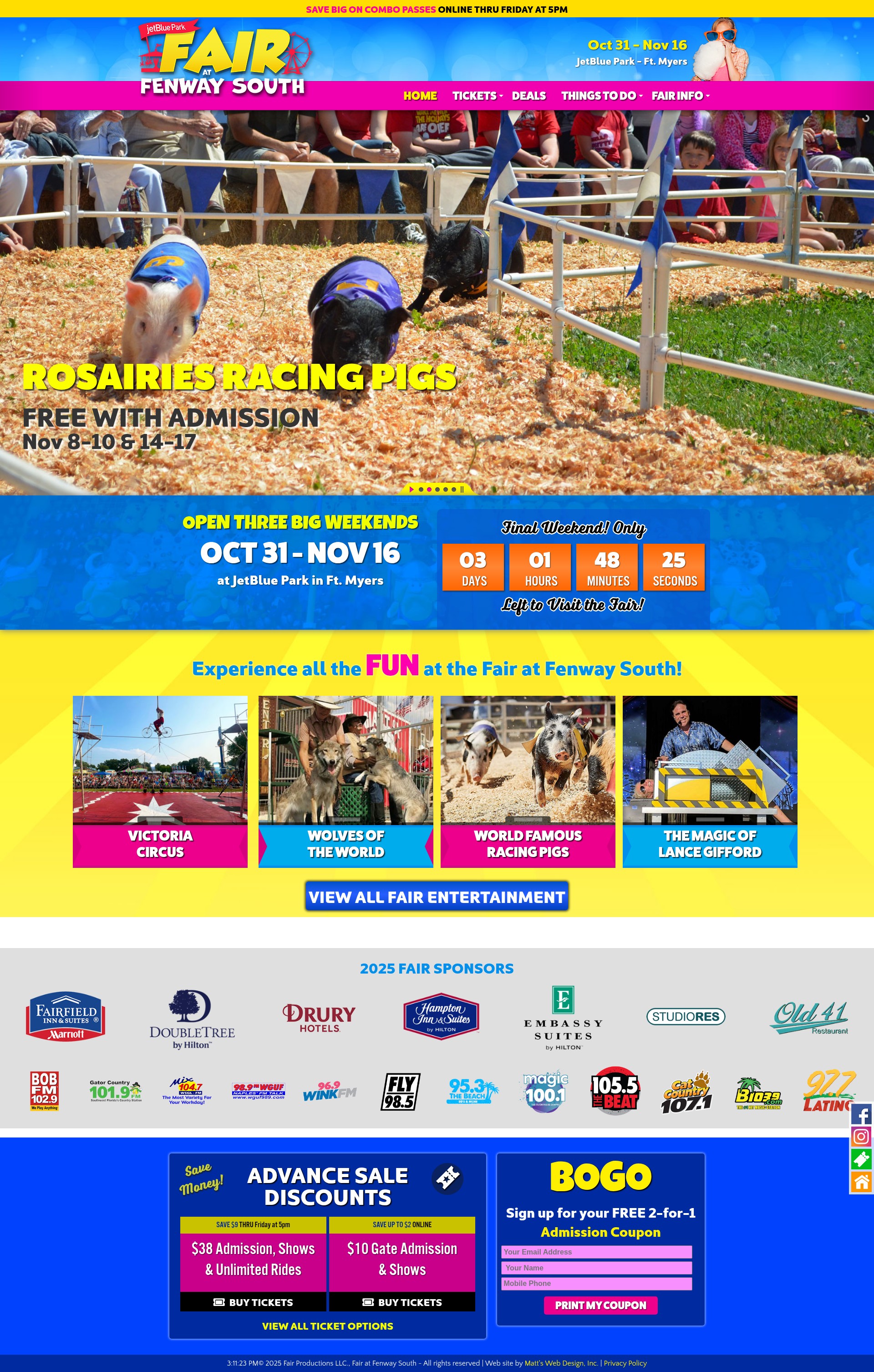 Screenshot of fairatfenway.com