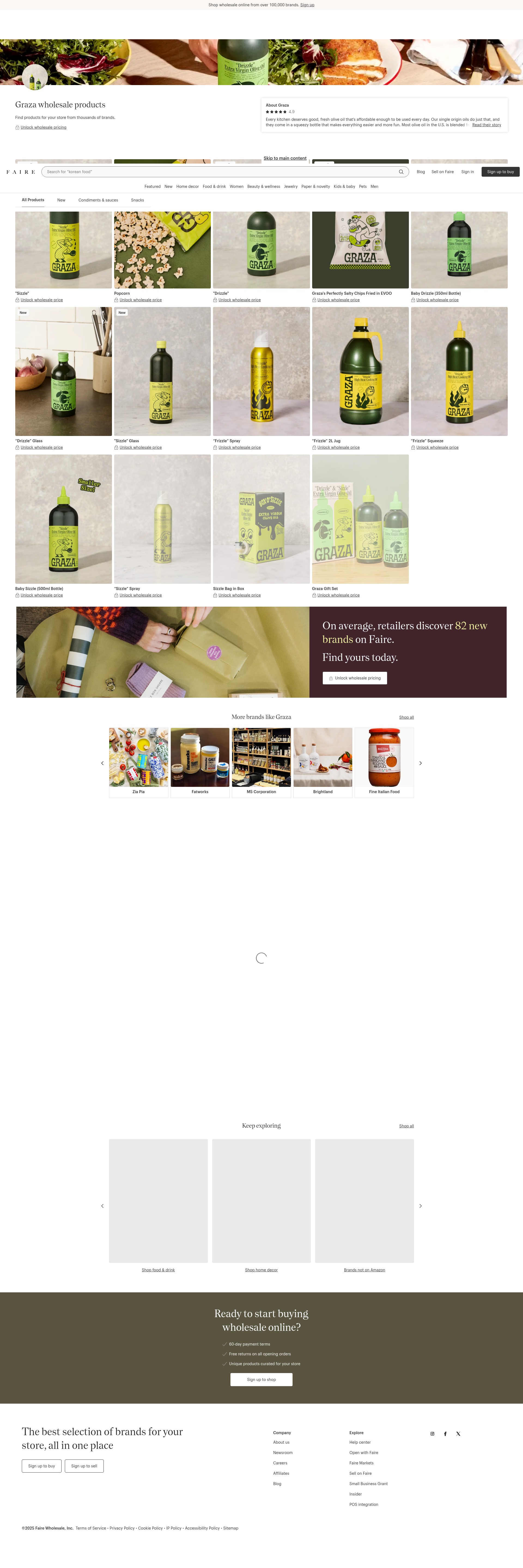Screenshot of faire.com