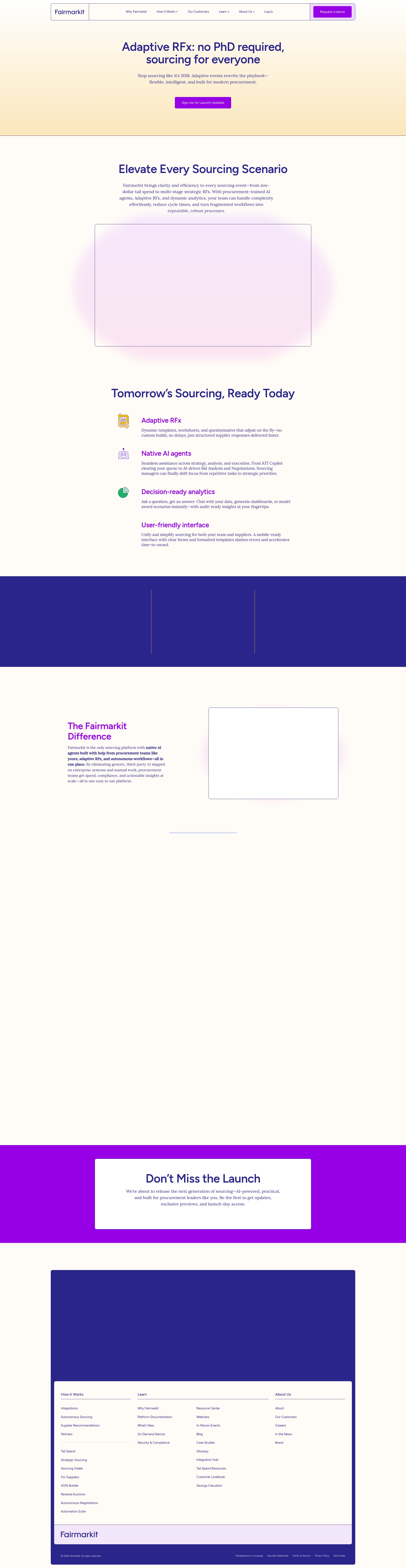 Screenshot of fairmarkit.com