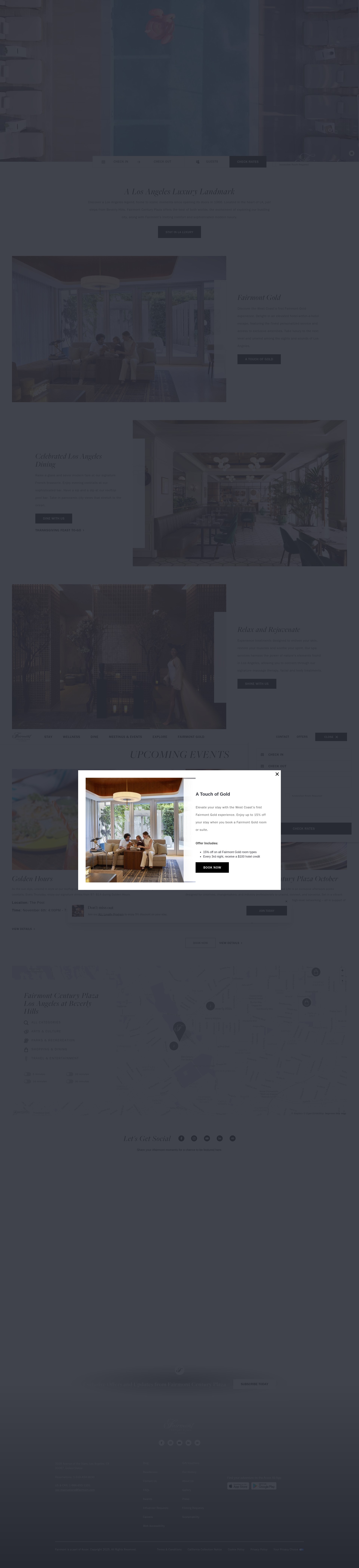 Screenshot of fairmontcenturyplaza.com