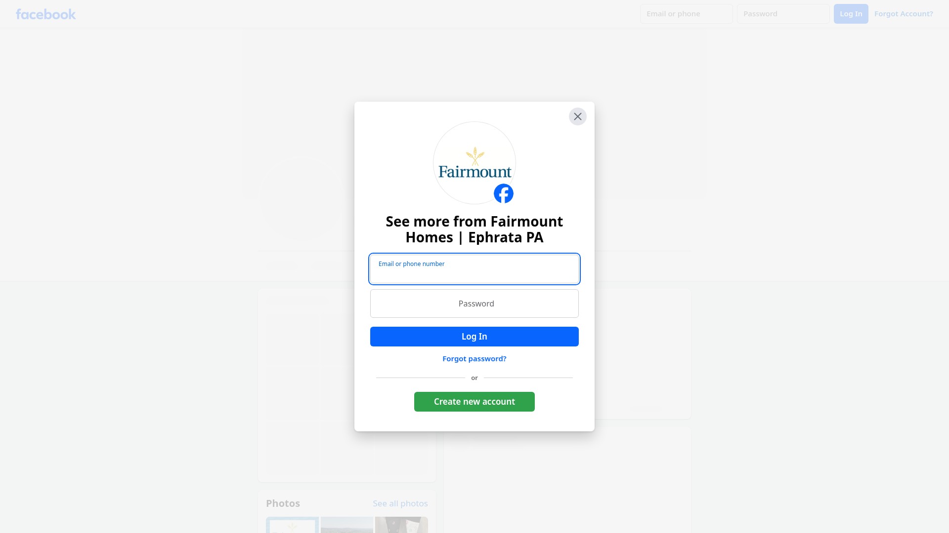 Screenshot of fairmounthomes.org