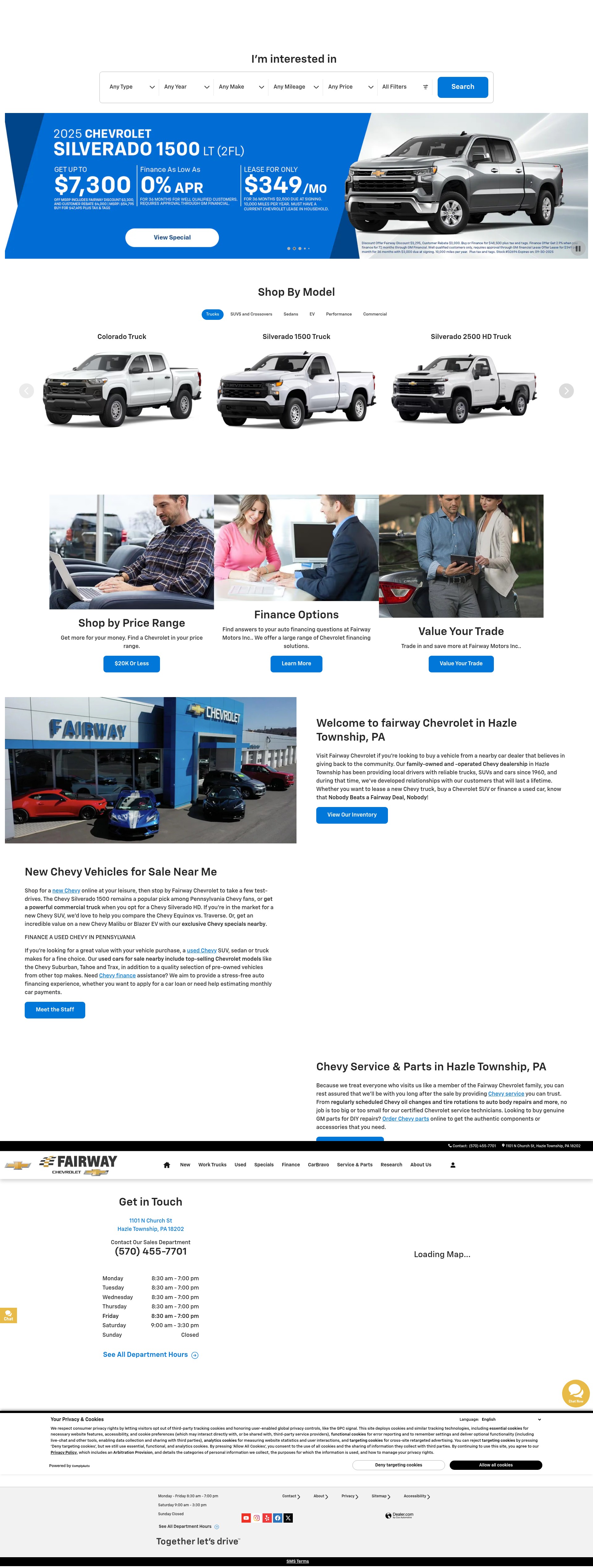Screenshot of fairwaymotors.com