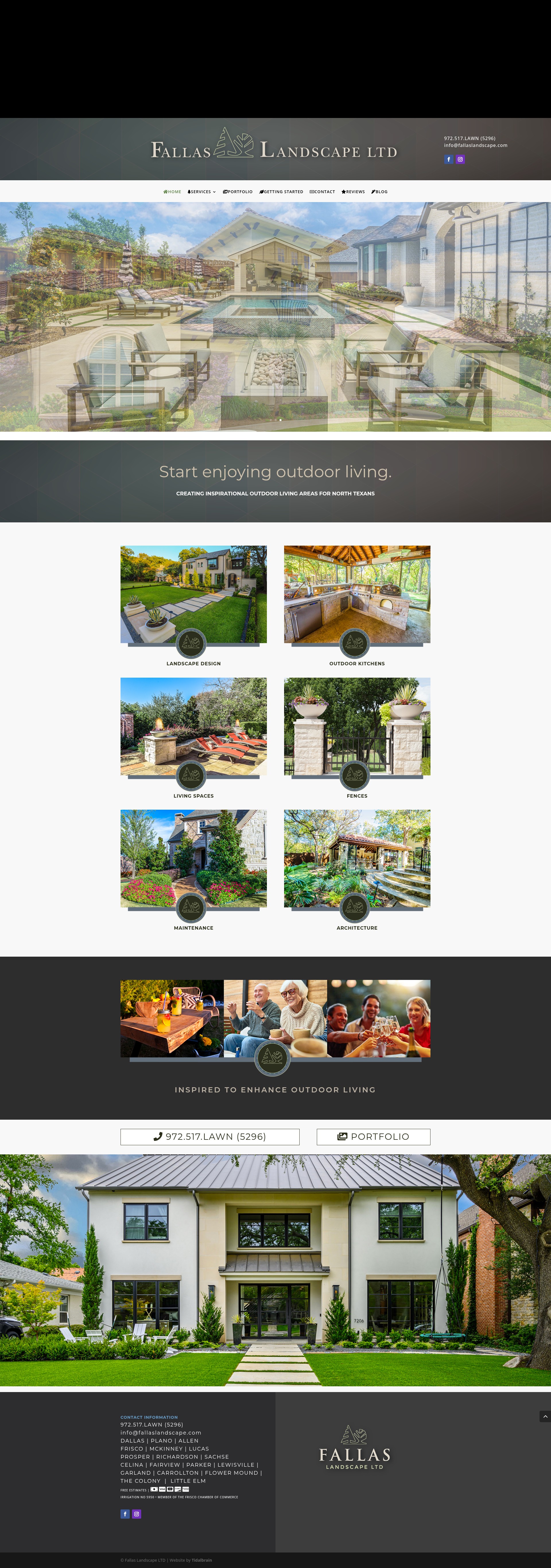 Screenshot of fallaslandscape.com