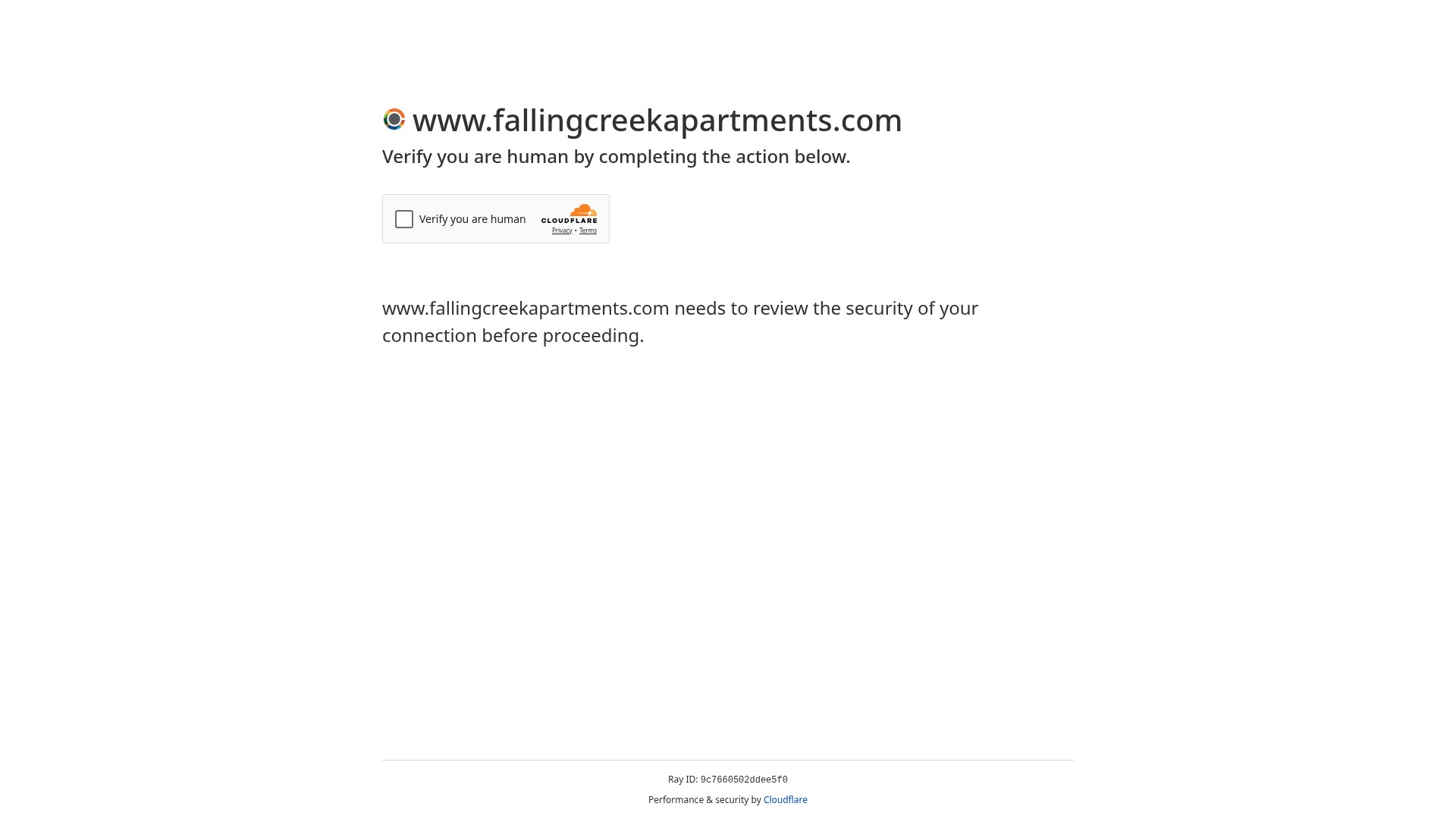 Screenshot of fallingcreekapartments.com
