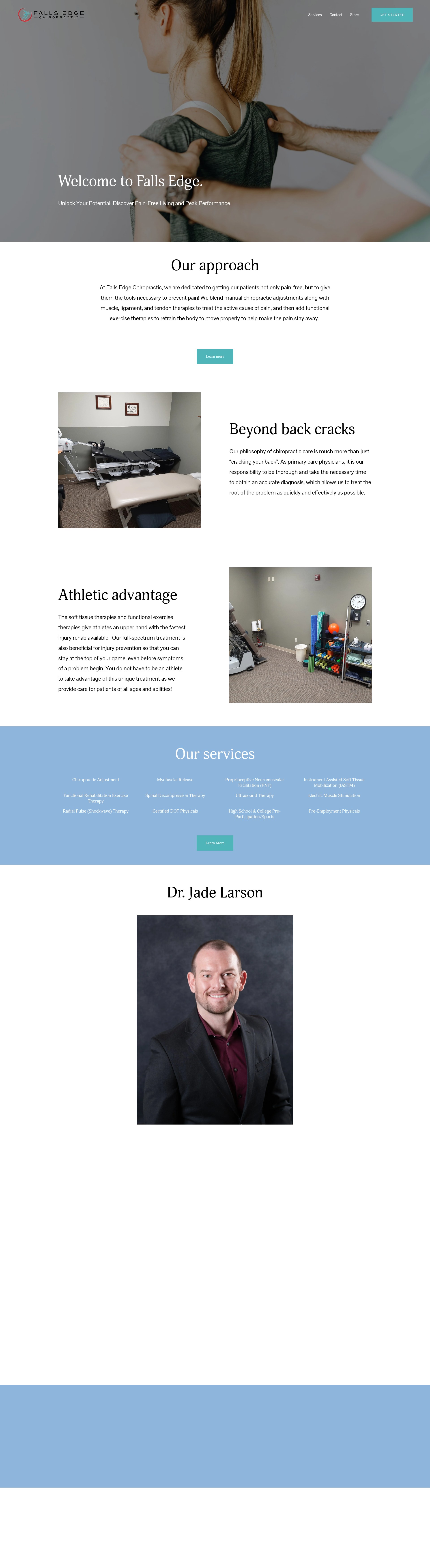 Screenshot of fallsedgechiro.com
