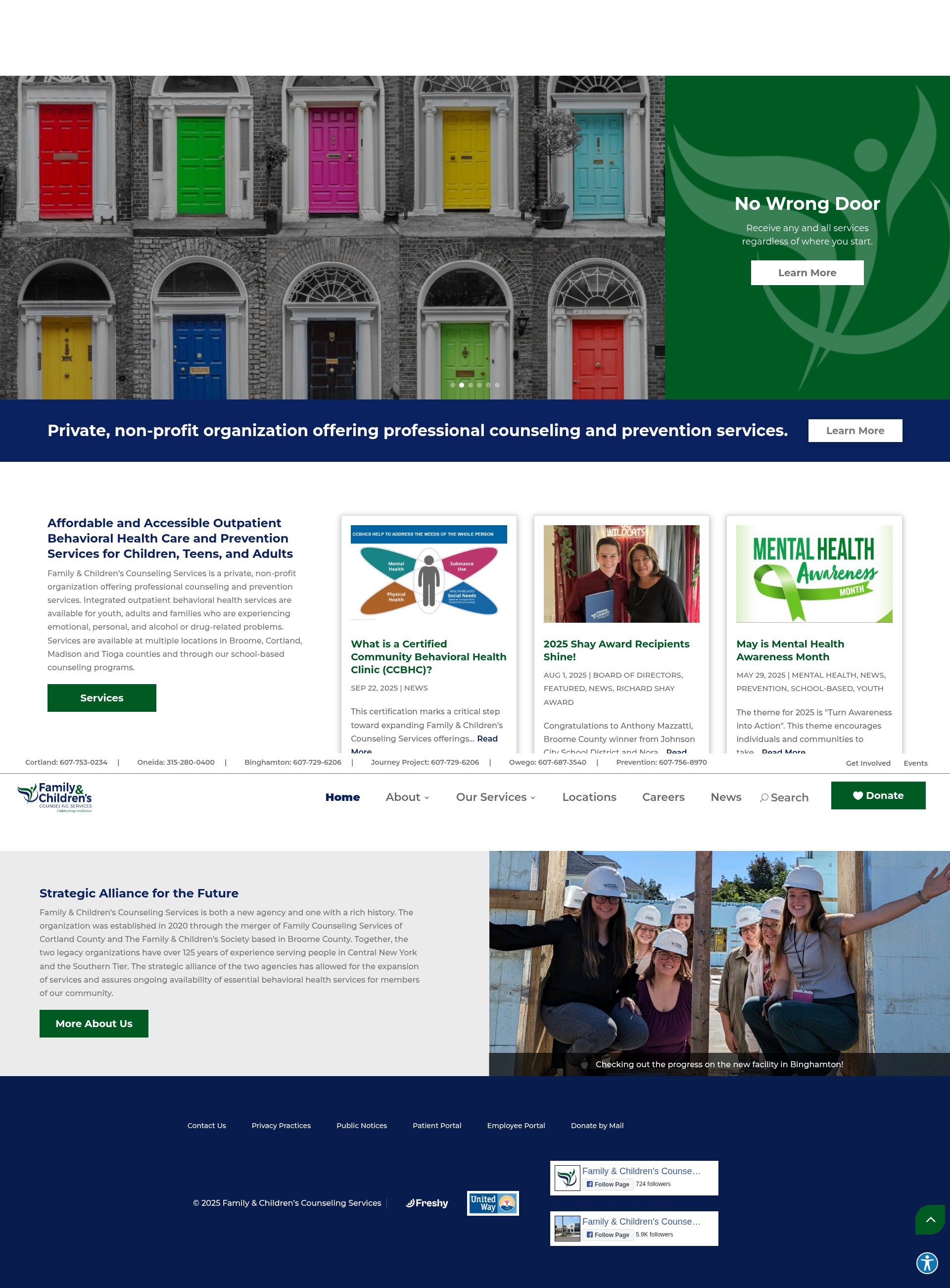 Screenshot of familycs.org