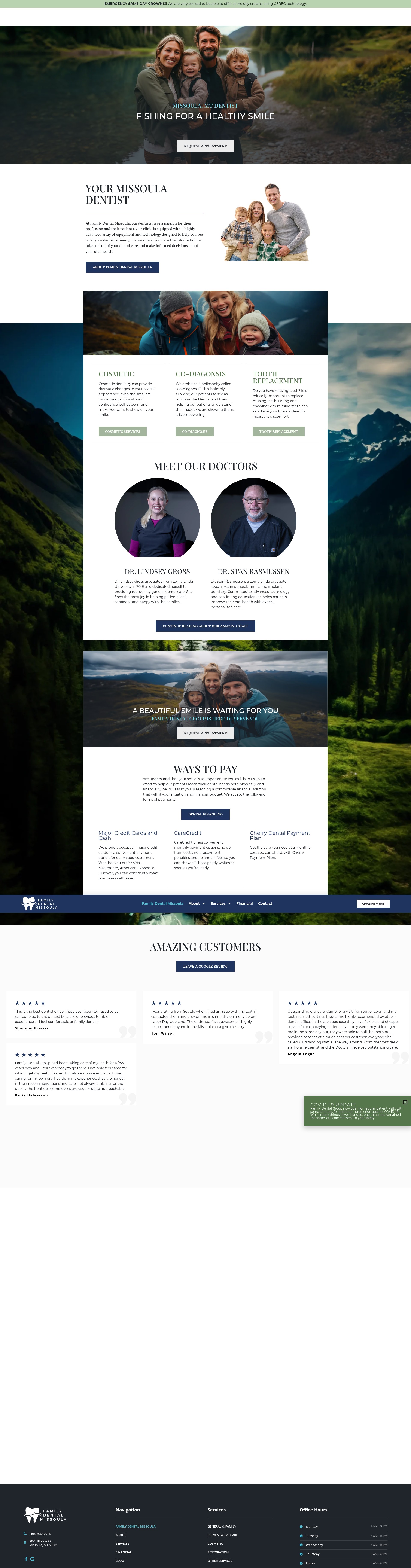 Screenshot of familydentalgroup.net