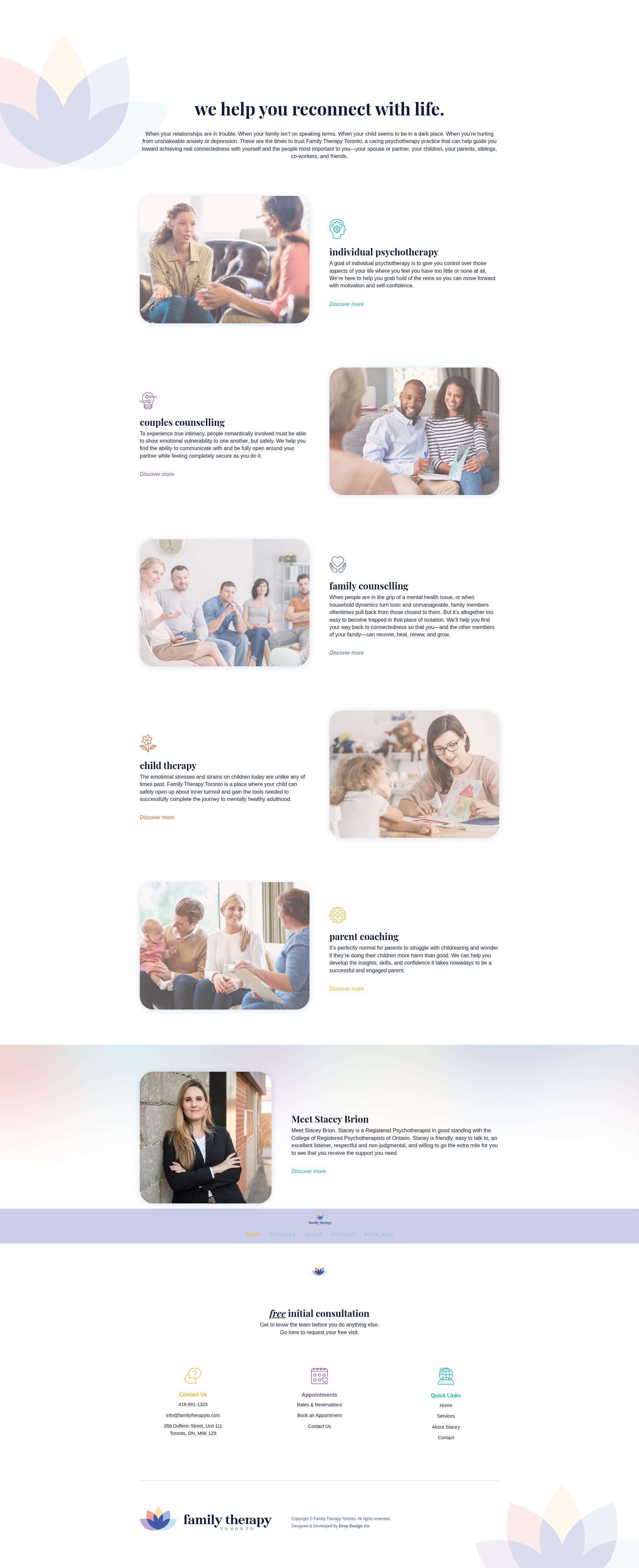 Screenshot of familytherapyto.com