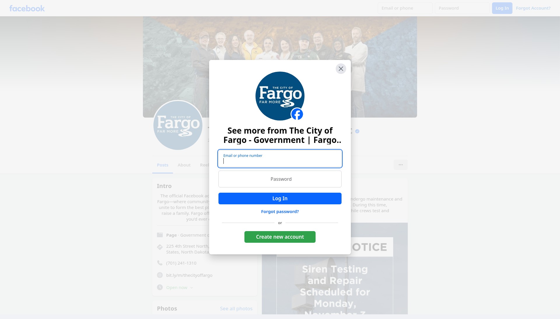 Screenshot of fargond.gov