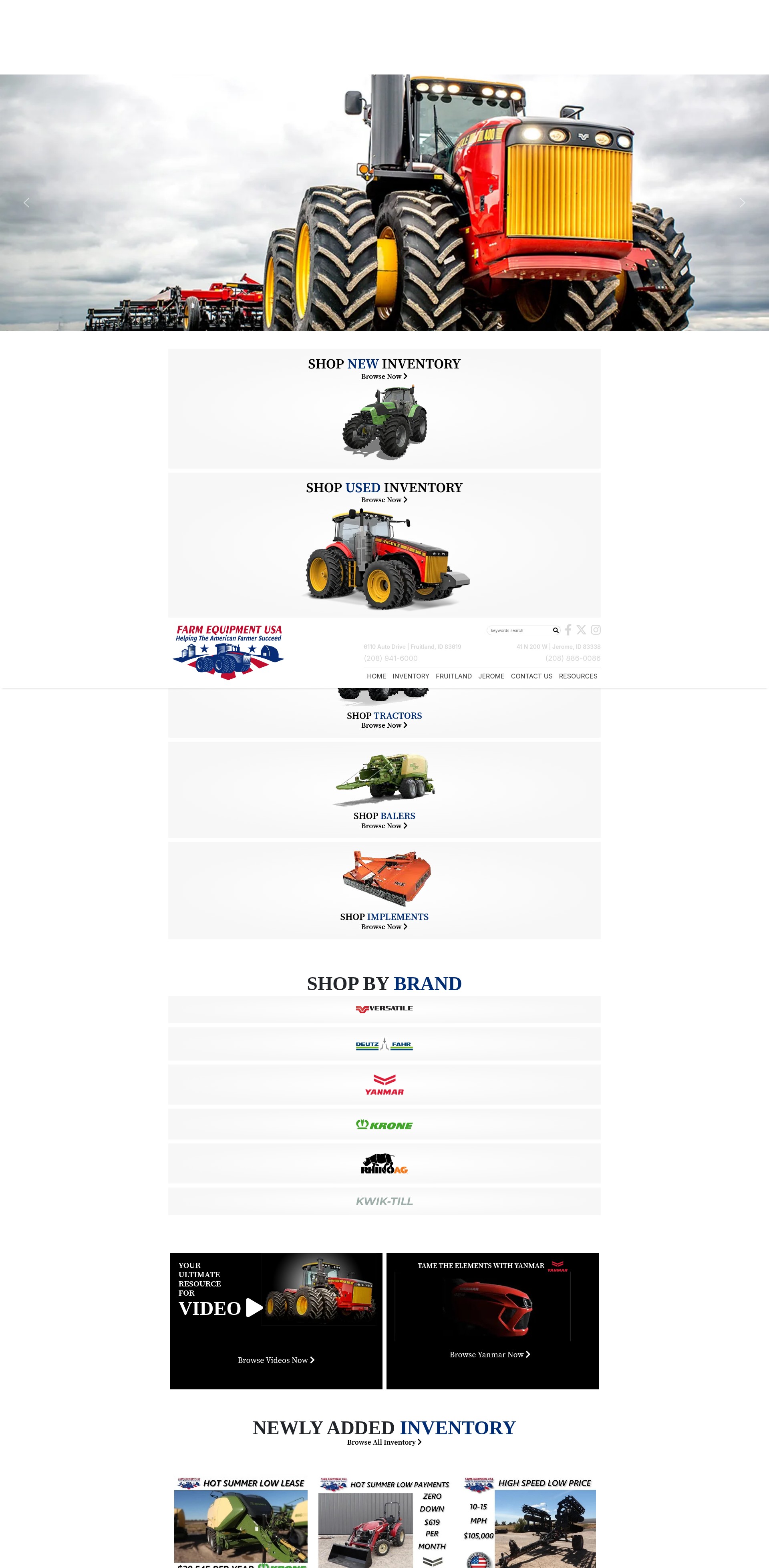 Screenshot of farmequipmentusa.com