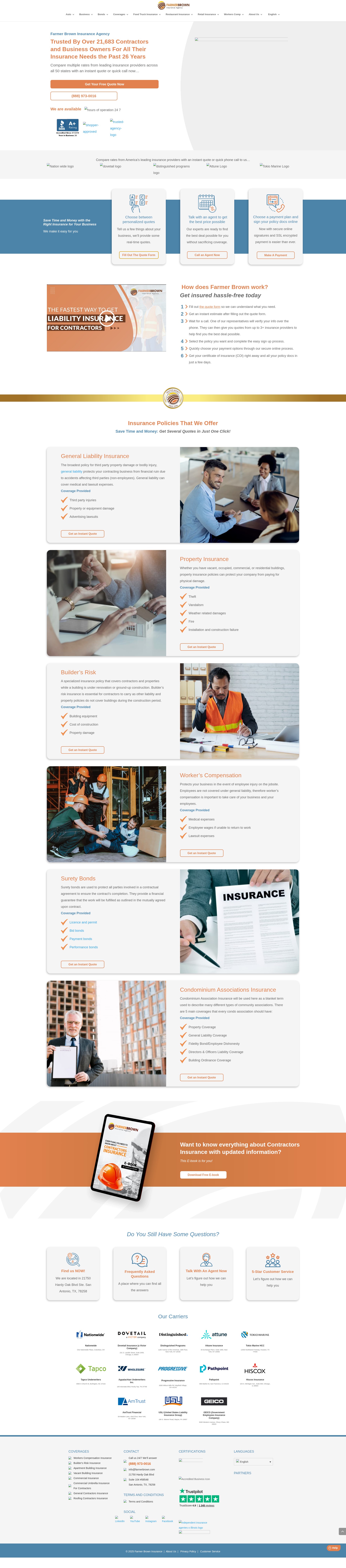 Screenshot of farmerbrown.com