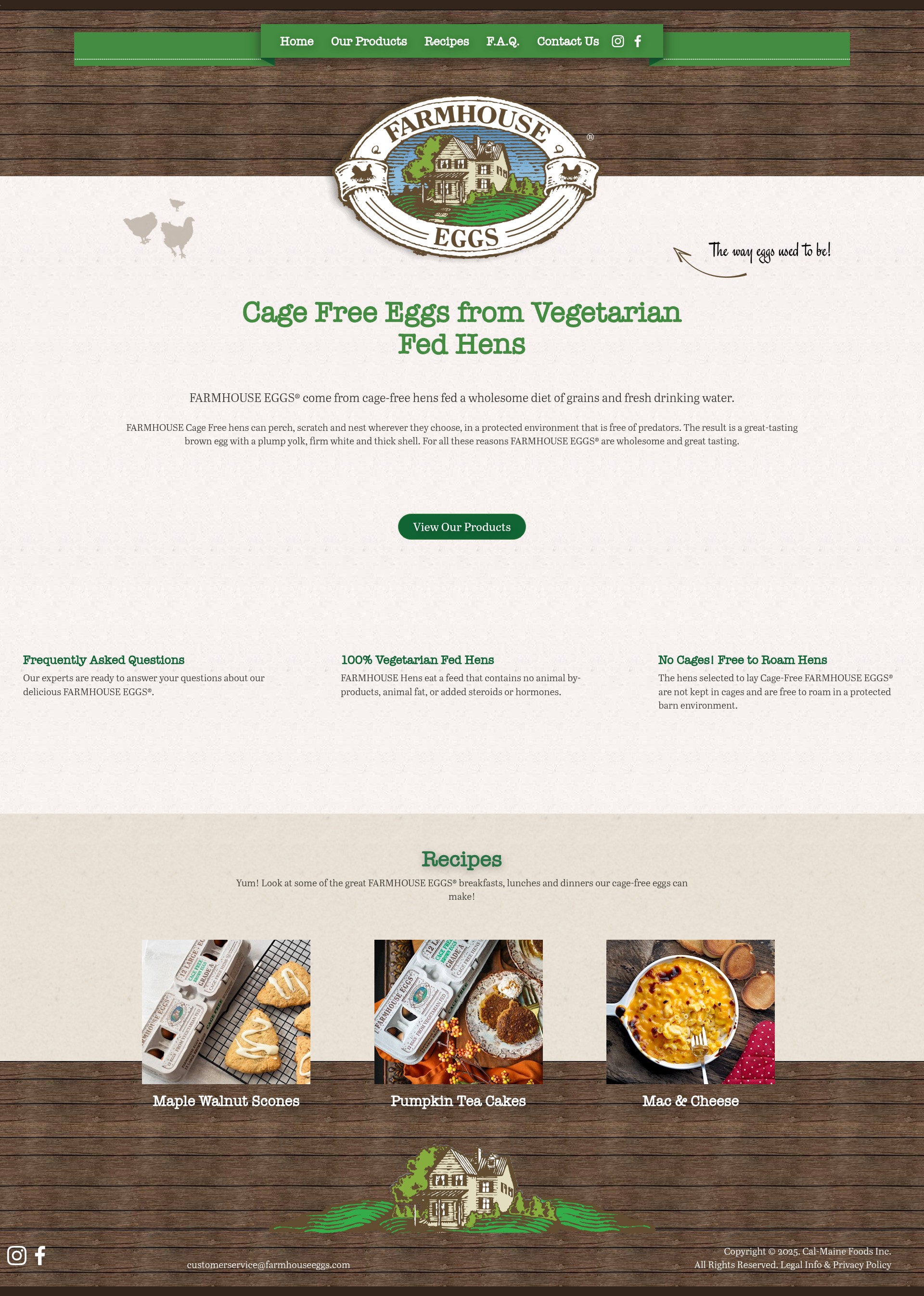 Screenshot of farmhouseeggs.com