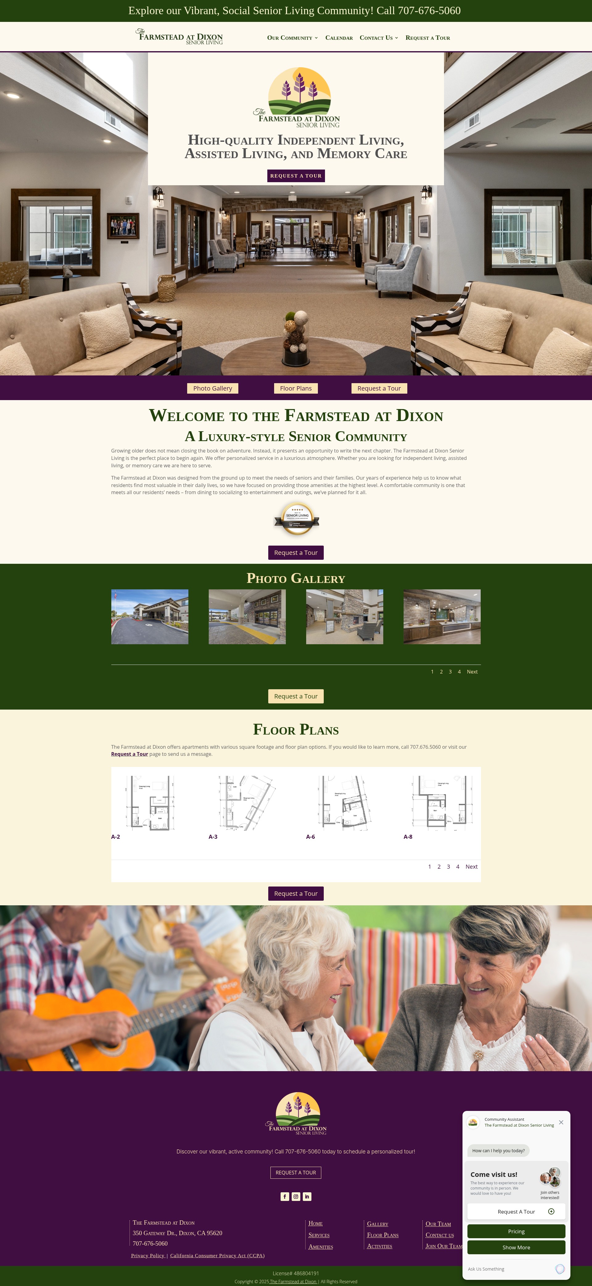 Screenshot of farmsteadatdixon.com