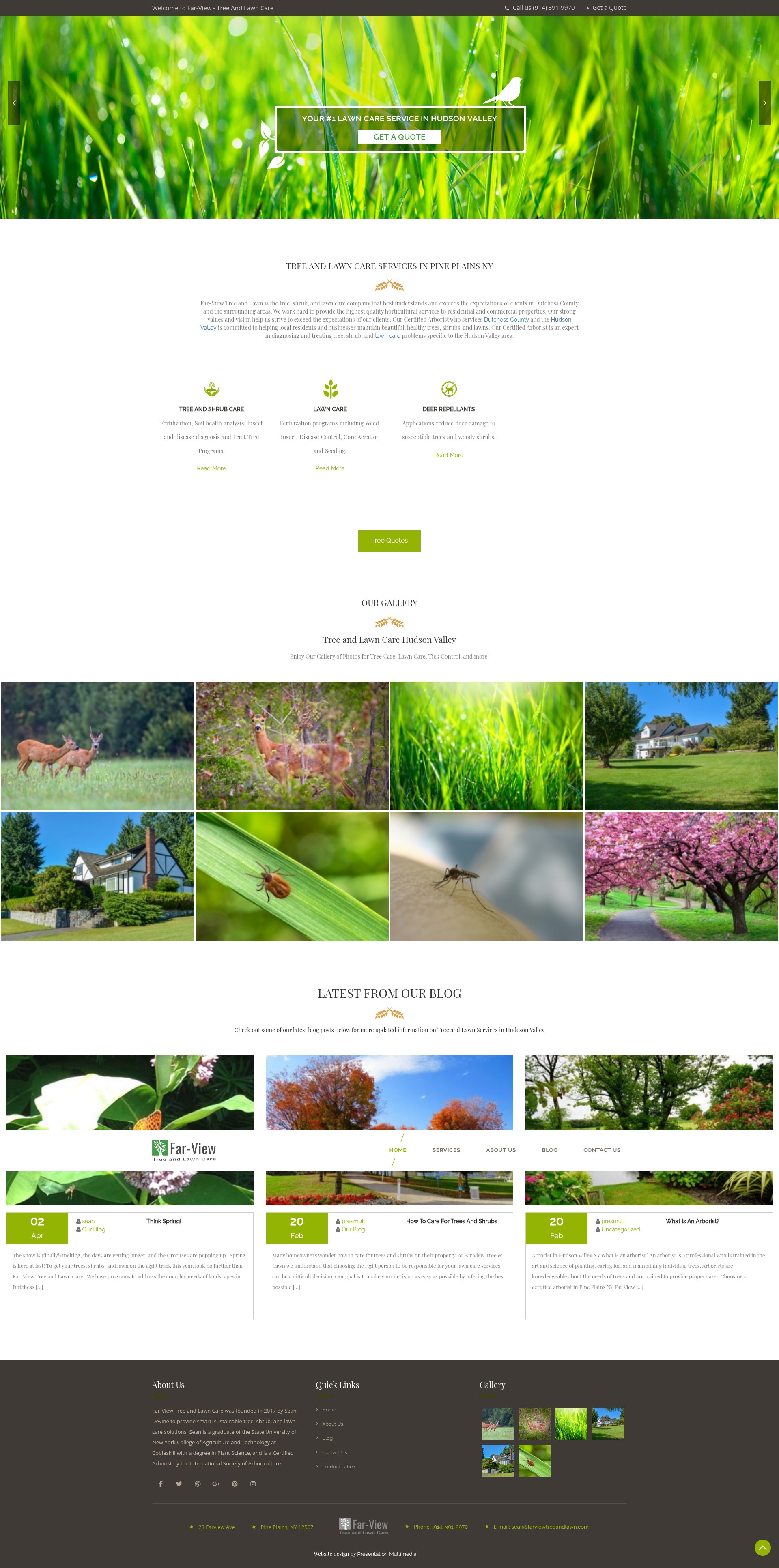 Screenshot of farviewtreeandlawn.com