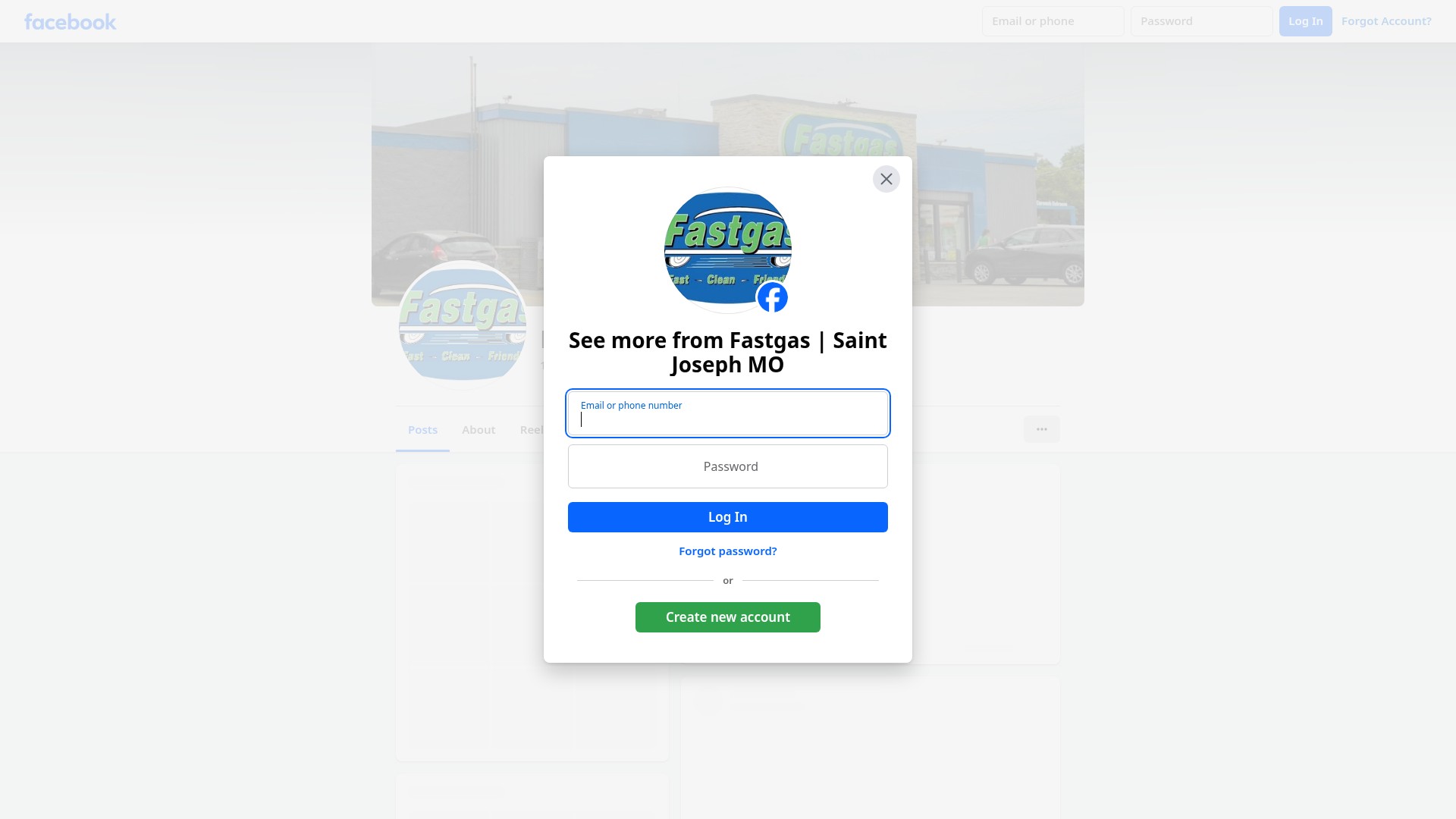 Screenshot of fastgas.us