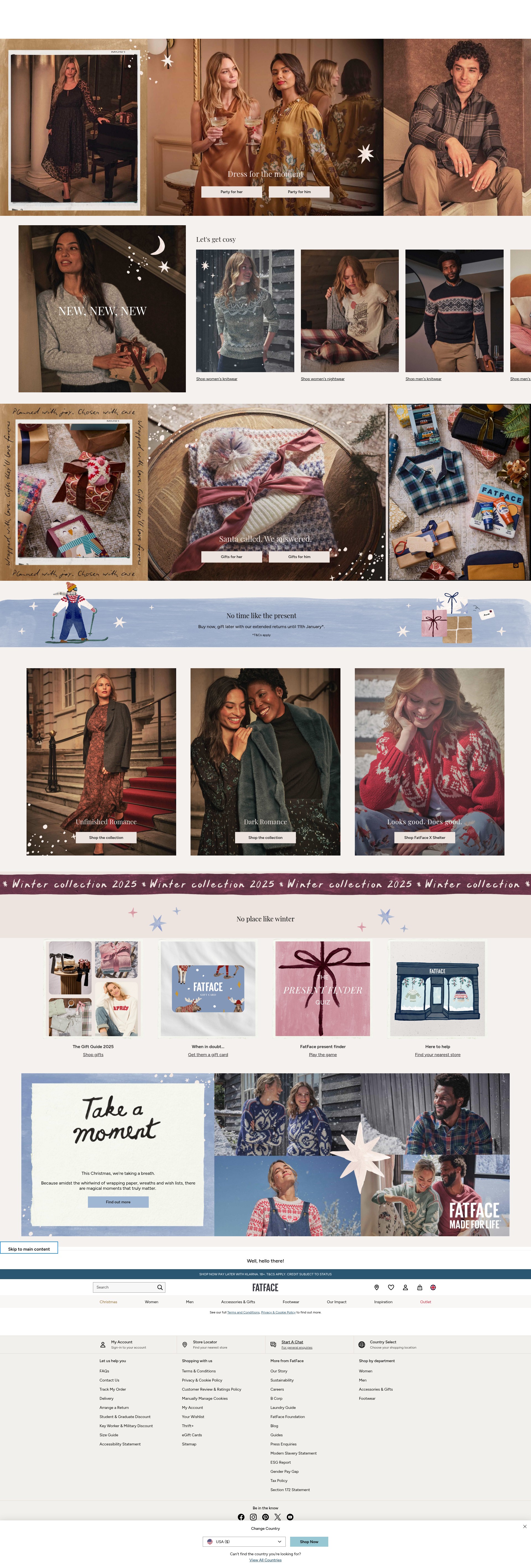 Screenshot of fatface.com