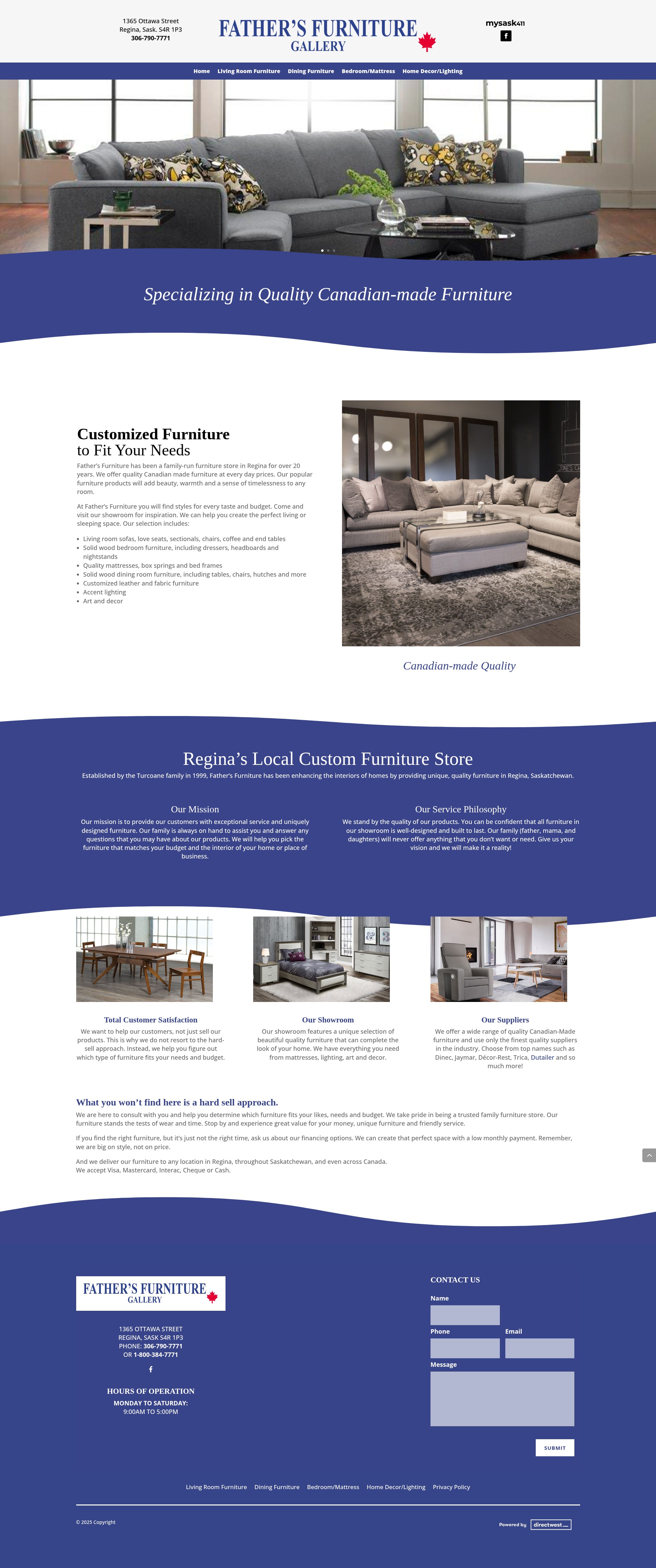 Screenshot of fathersfurniture.com